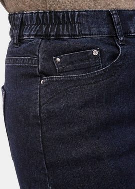 GOLDNER Schlupfrock Kurzgröße: Hübscher Jeansrock mit Gesäßtaschen