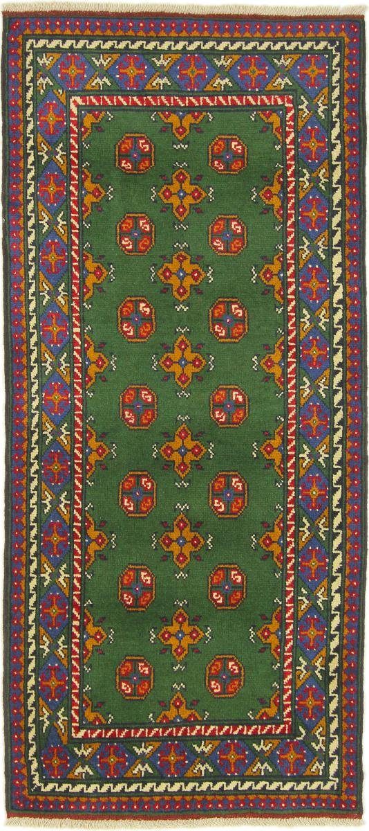 Orientteppich Afghan Akhche 80x195 Handgeknüpfter Orientteppich Läufer, Nain Trading, rechteckig, Höhe: 6 mm