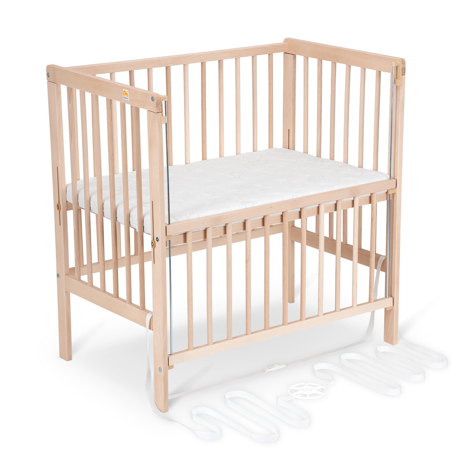 FabiMax Beistellbett Flex Natur, Buche massiv, günstig online kaufen