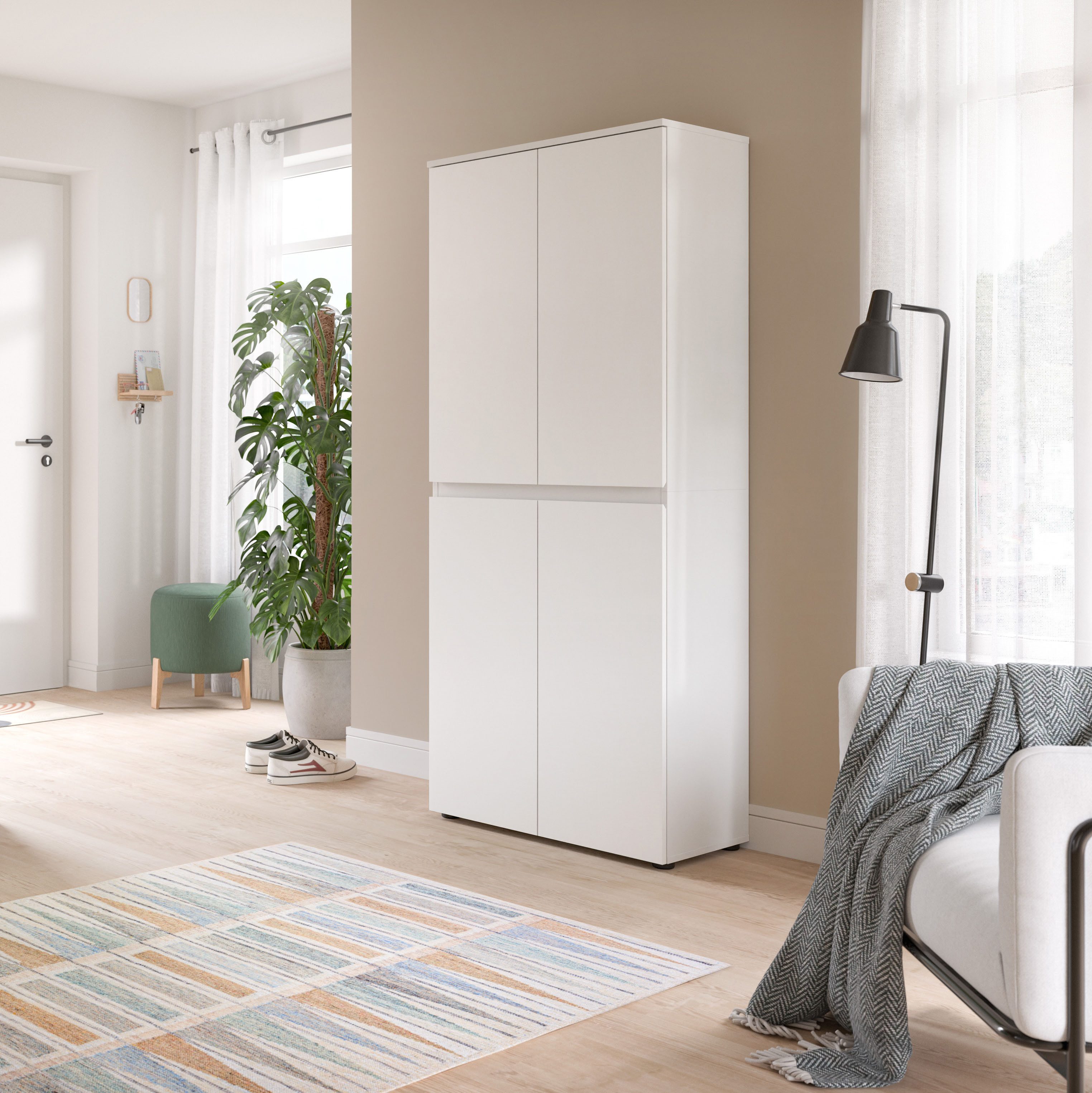 Home affaire Mehrzweckschrank CIPELA, 70x175 cm, viel Stauraum, variable Einlegeböden, Kleiderstange (1-St., in vielen verschiedenen Trendfarben verfügbar) Schuhschrank, Kleiderschrank, Universalschrank, Aktenschrank, Schrank