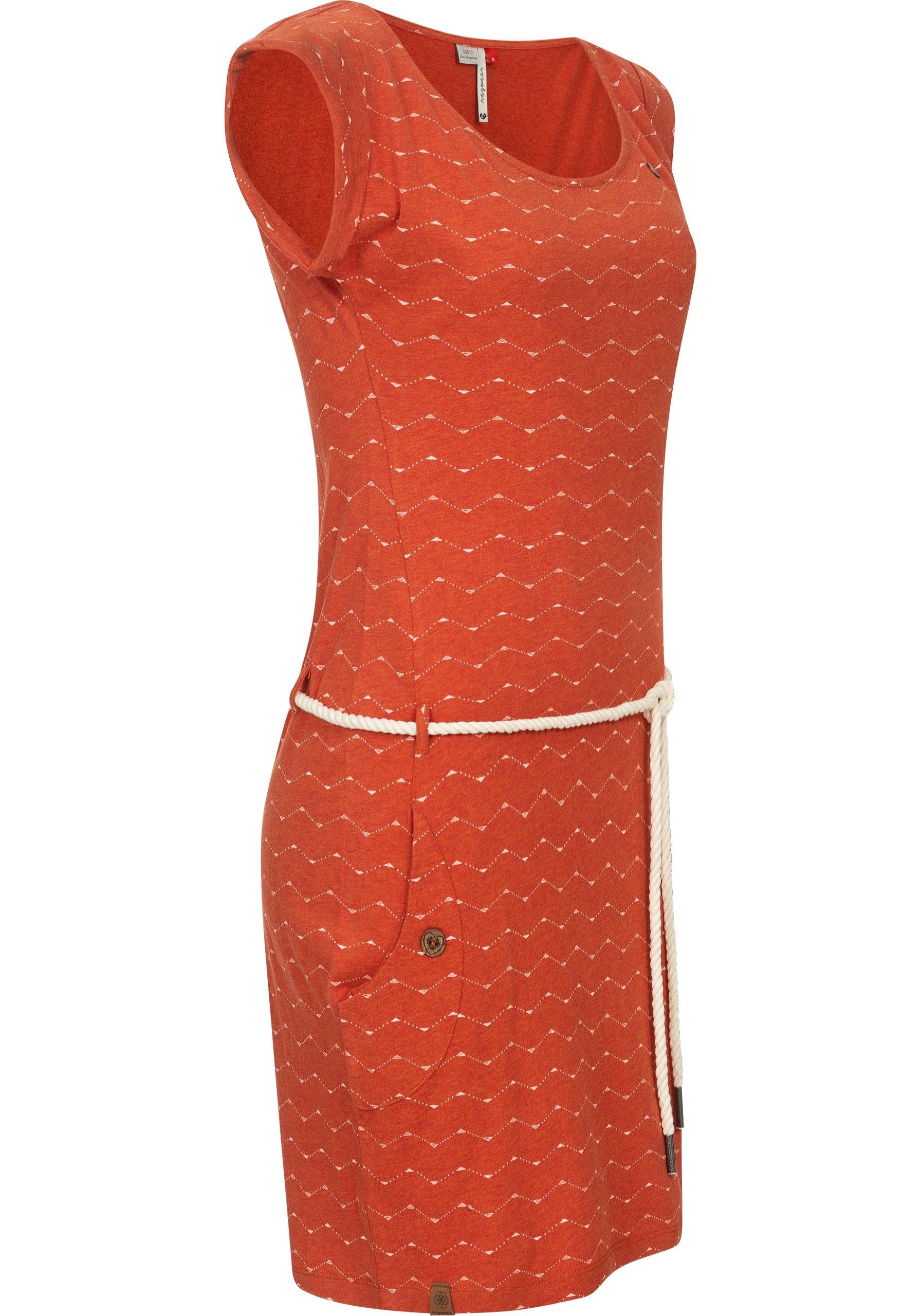 Ragwear Jerseykleid "Tag Zig Zag", stylisches Shirtkleid mit coolem Print u günstig online kaufen