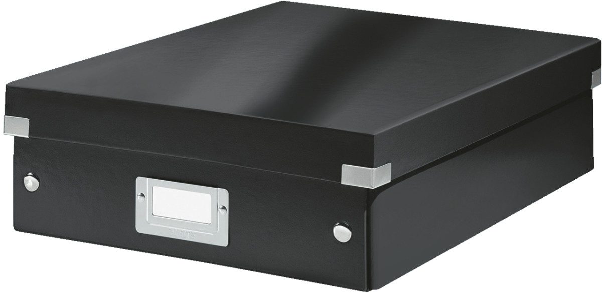 Aufbewahrungsbox Organisationsbox Click & Store mittel schwarz