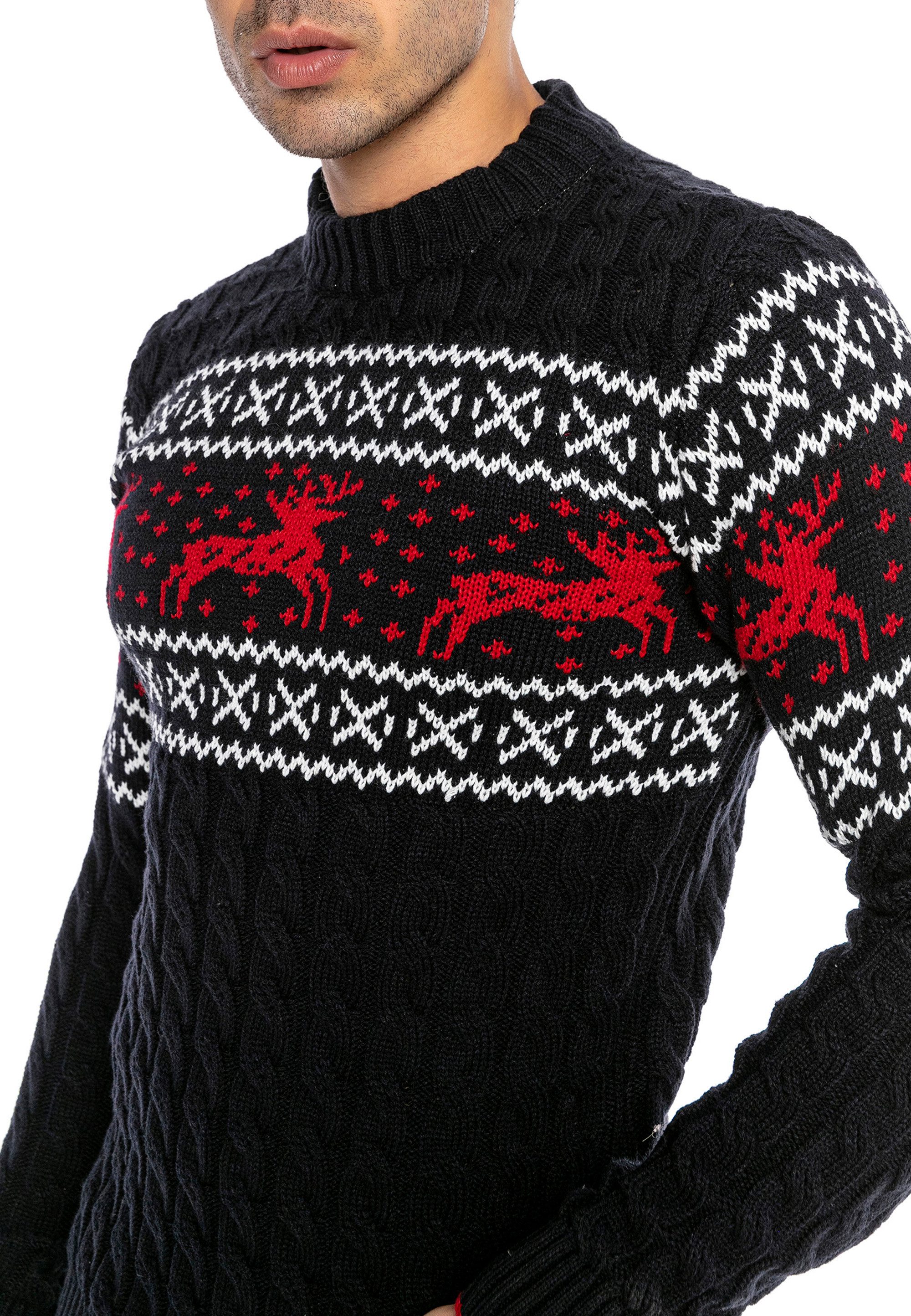 RedBridge Strickpullover mit winterlichem Norwegermuster – Stilvoll und warm Hochwertiges Verarbeitung