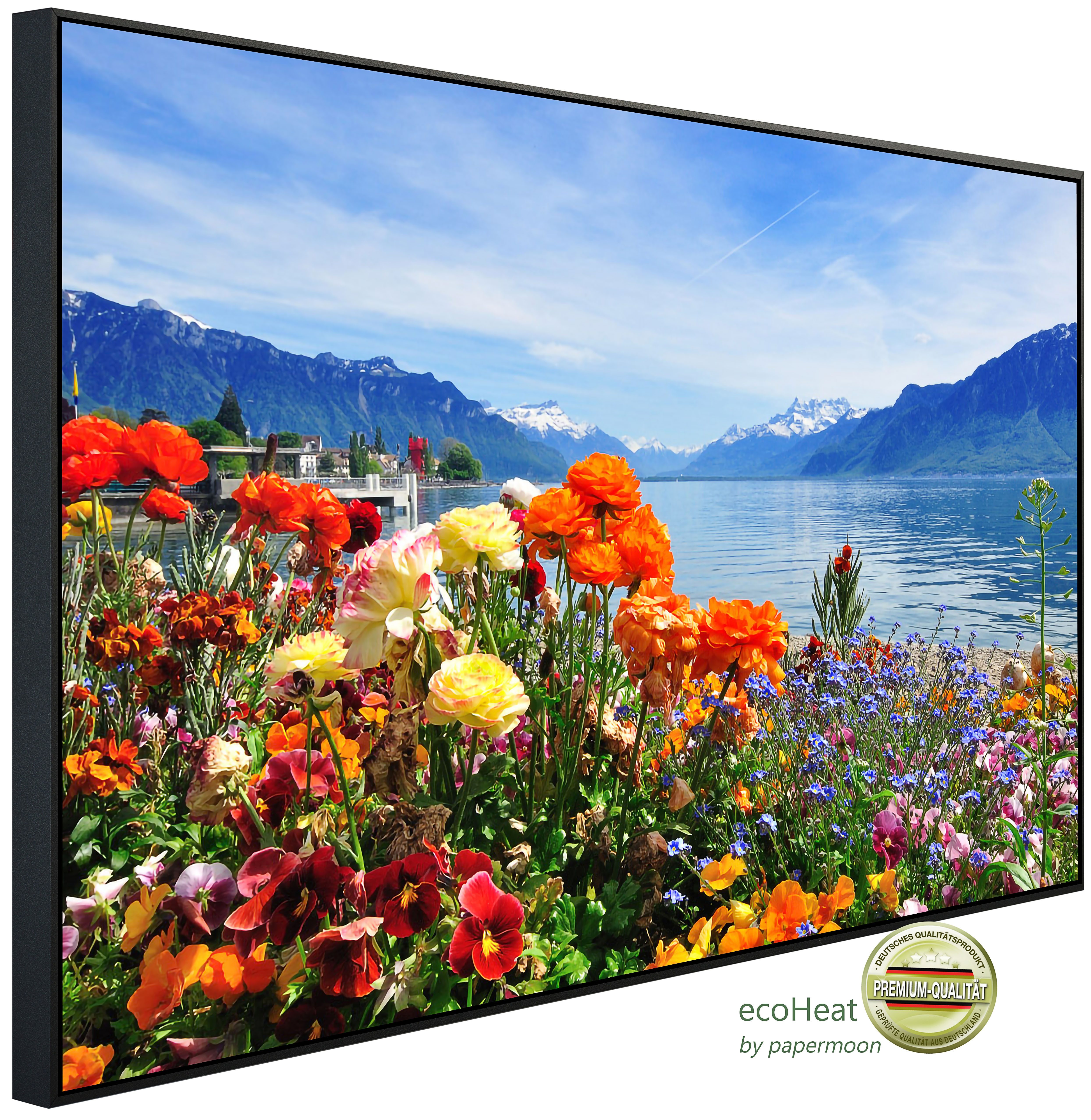 Papermoon Infrarotheizung INFRAROT-BILD-HEIZUNG, Bergsee, TÜV-Rheinland/GS zertifiziert, angenehme Strahlungswärme