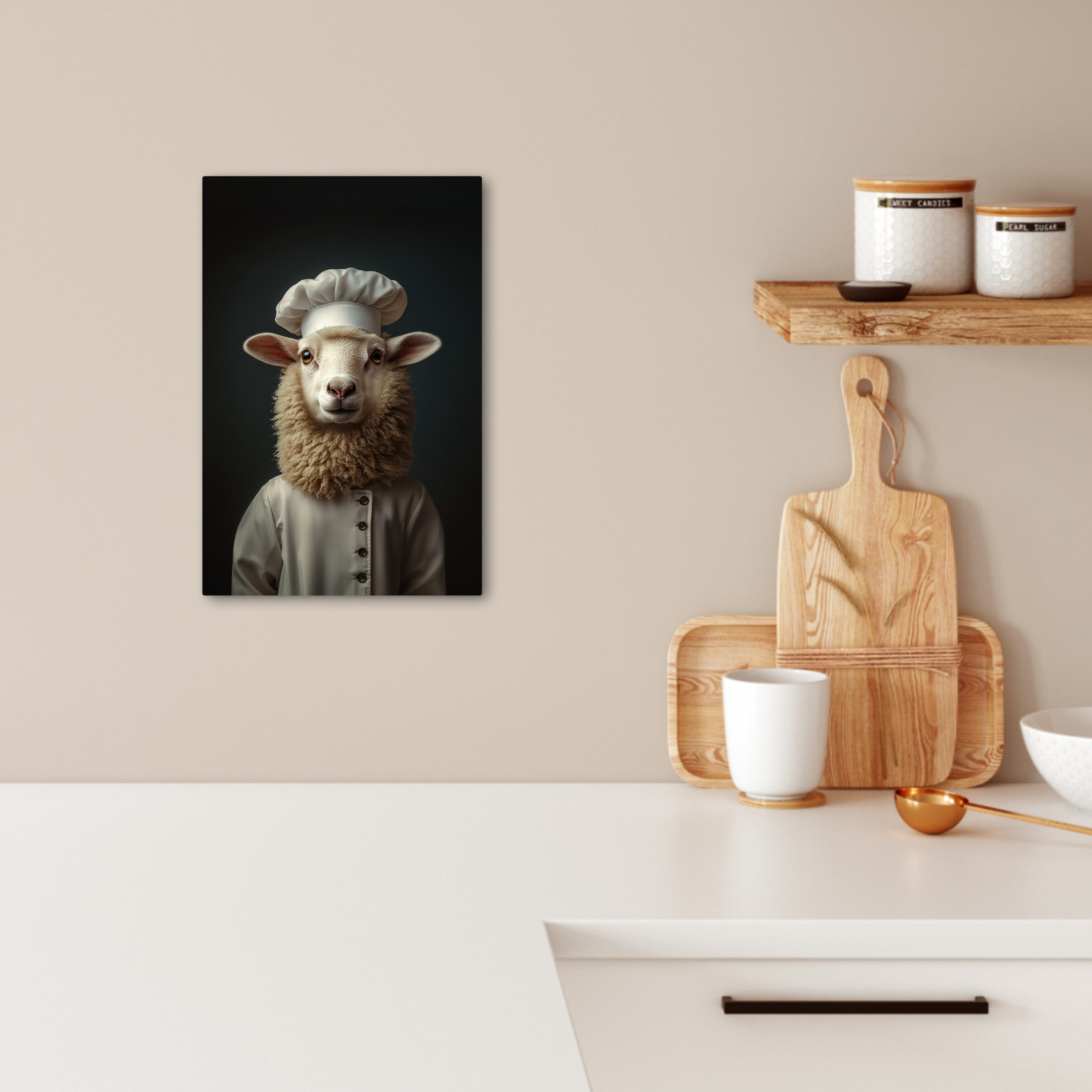 OneMillionCanvasses® Leinwandbild Schaf - Wolle - günstig online kaufen