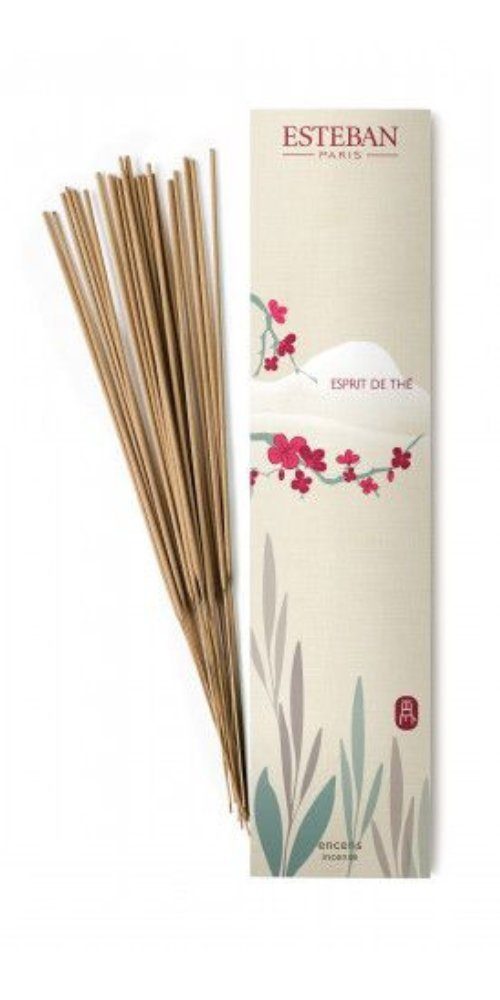 Esteban Räucherstäbchen Esprit de The - 20 Stück, Räucherstäbchen aus Bambus, hergestellt in Frankreich