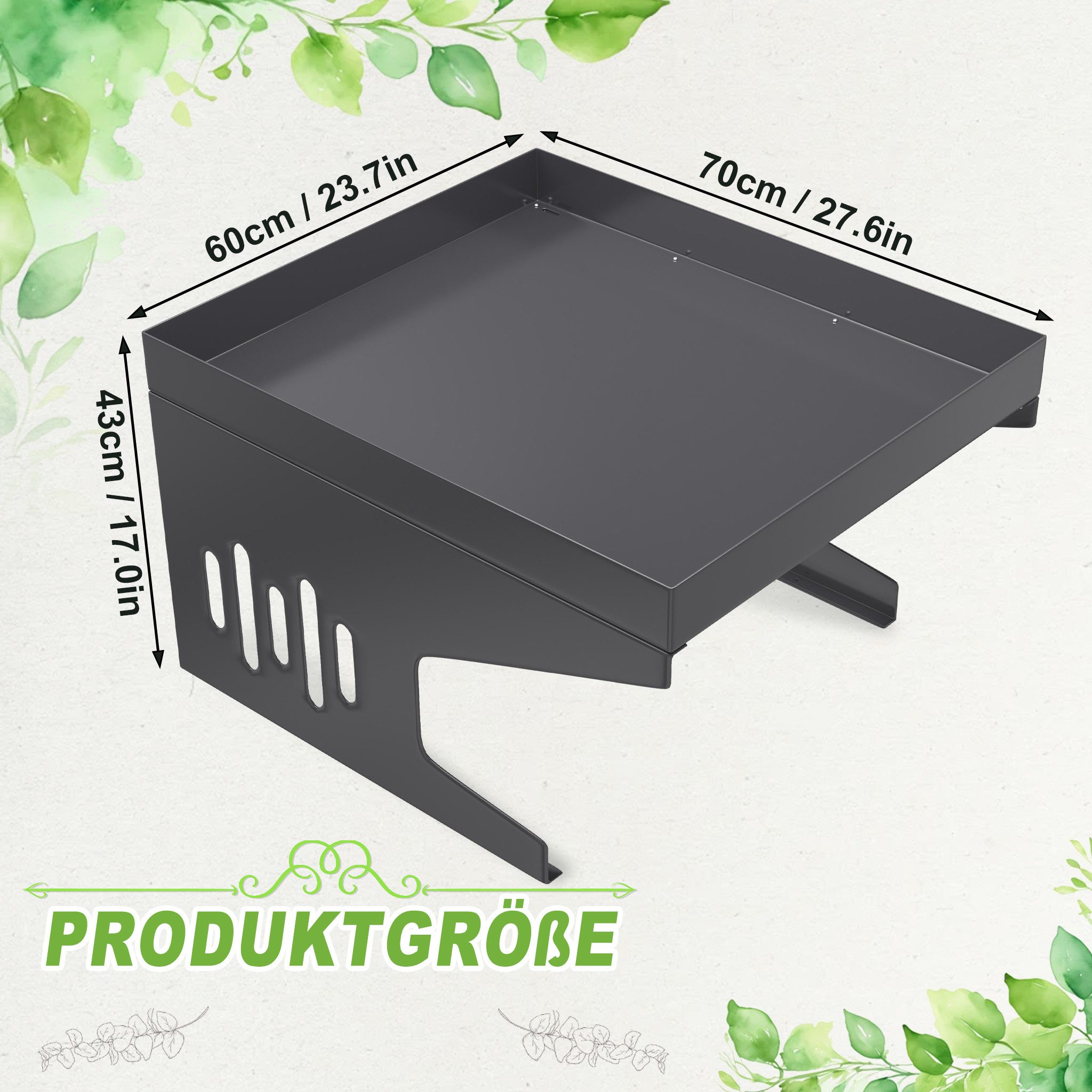 AUFUN Mähroboter-Garage Stahl Rasenmäh...