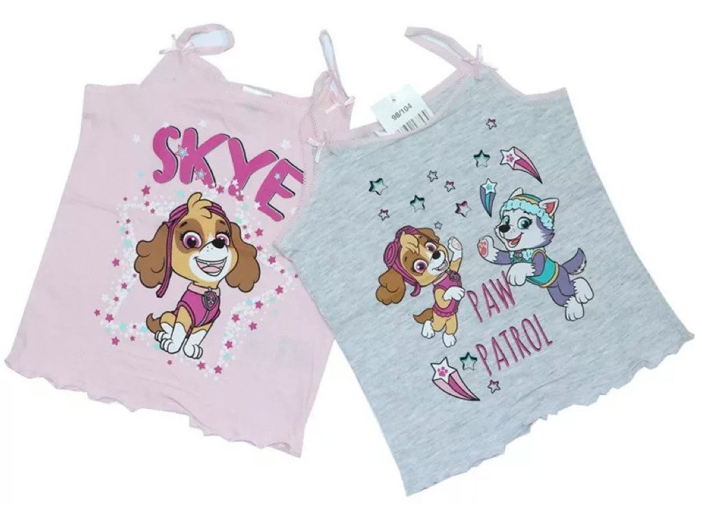 PAW PATROL Unterhemd Paw Patrol 2er Pack Unterhemden für Mädchen mit Everest und Skye