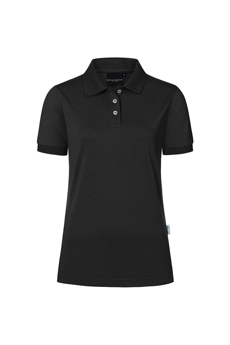 Karlowsky Fashion Poloshirt KARLOWSKY Workwear Damen Poloshirt MODERN-FLAIR Modern-Fit Schwarz