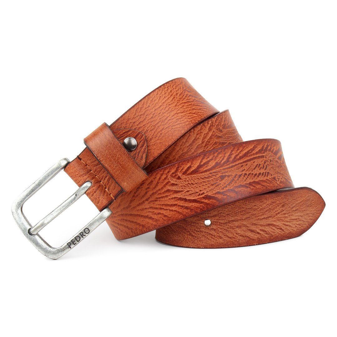 SHG Ledergürtel ☼ Leder Gürtel individuell kürzbar 4 cm breit aus Vintage-L günstig online kaufen