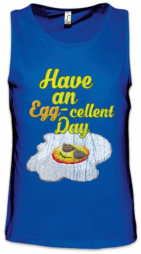 Tanktop Have An Egg-Shirt Ärmelloses T-Shirt Ei Fried Egg Spiegelei Pixel