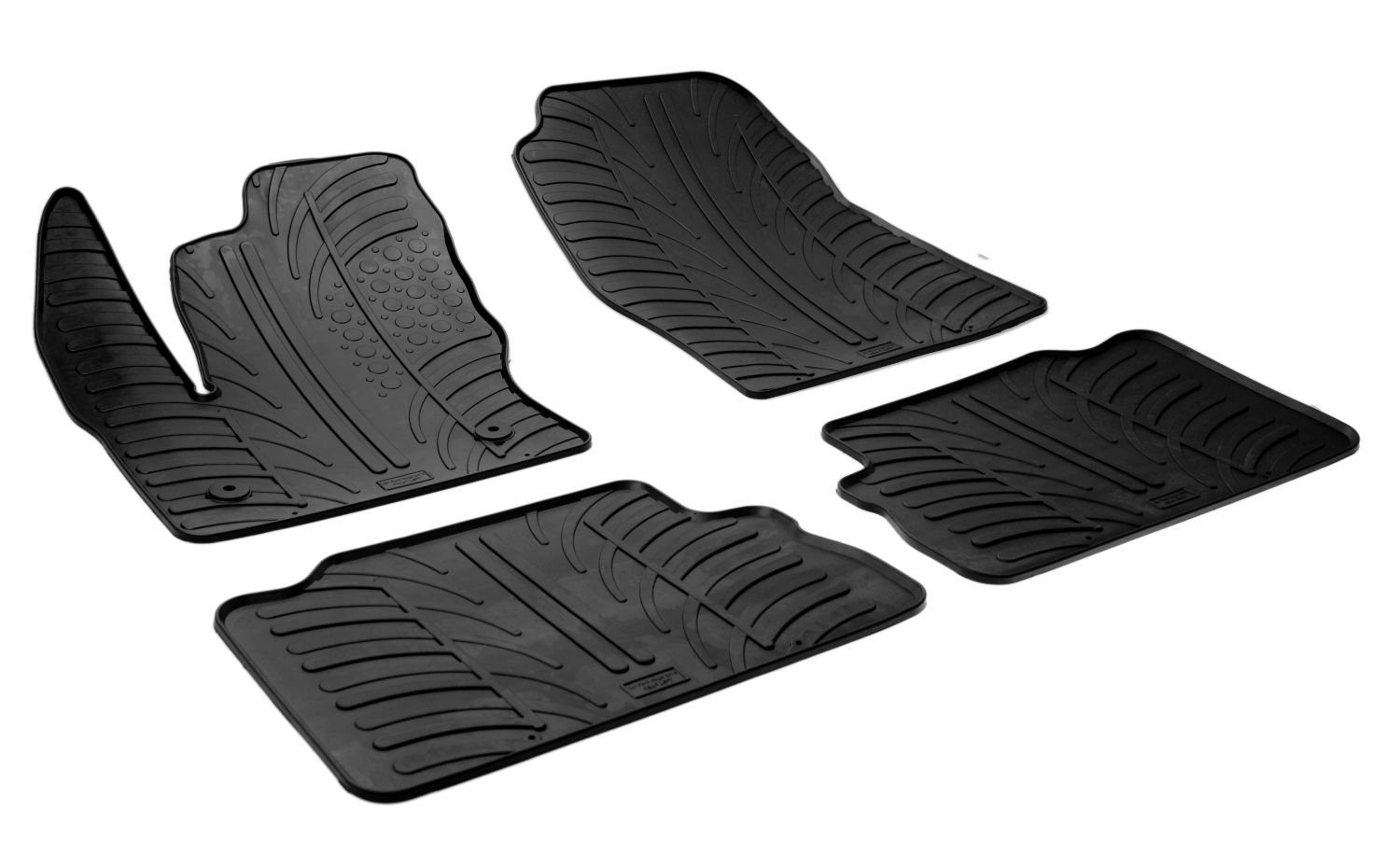 AZUGA Auto-Fußmatten Gummi-Fußmatten passend für Ford Kuga II ab 3/2013-10/2016, für Ford Kuga SUV