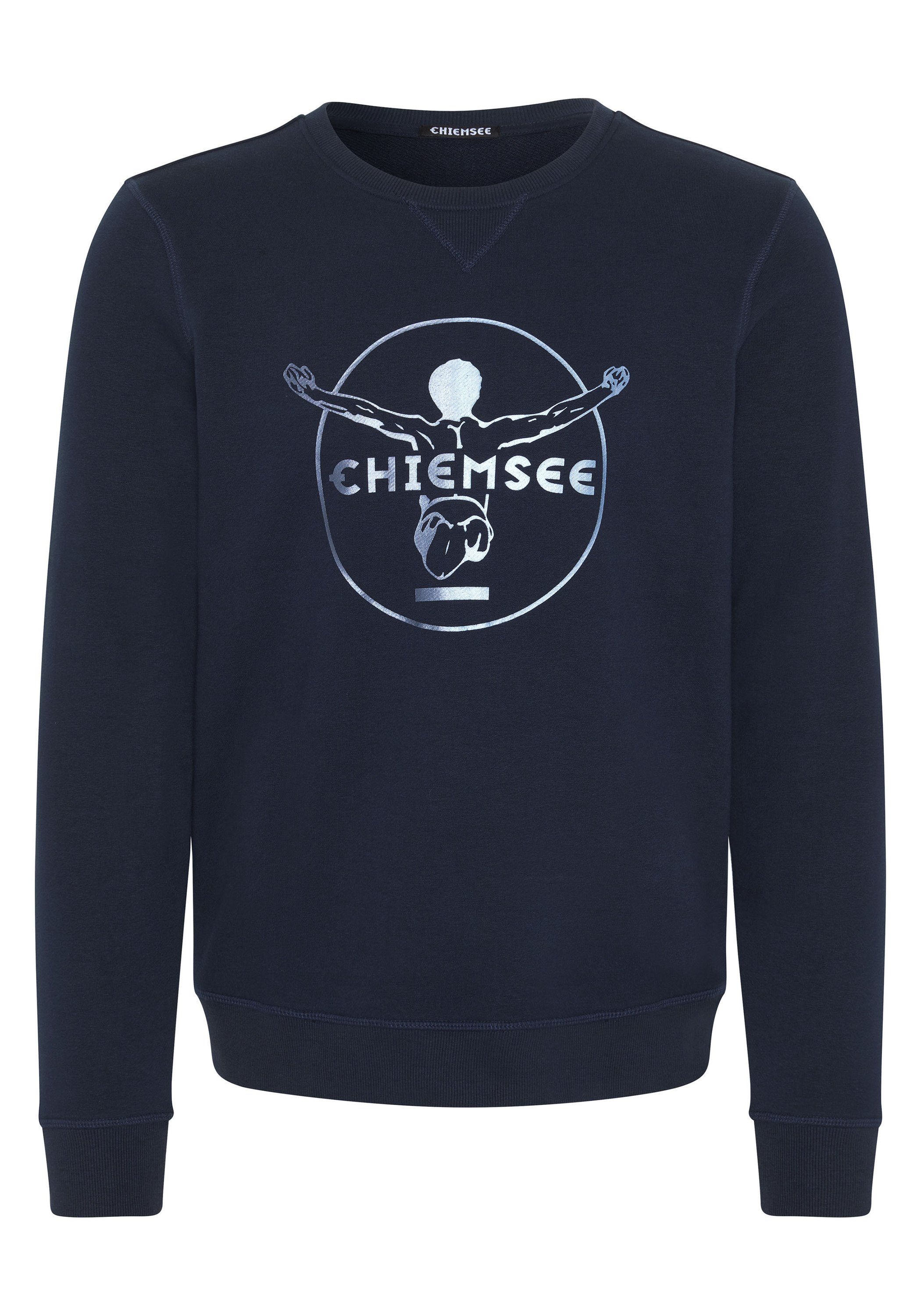 dunkel im blau 1 Chiemsee Label-Look Sweater Sweatshirt
