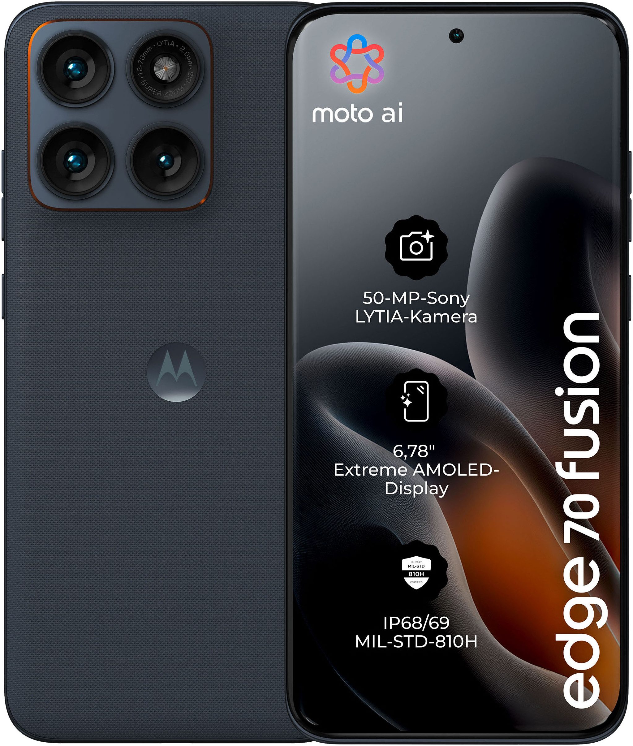 Motorola edge 70 fusion Smartphone (17,22 cm/6,78 Zoll, 256 GB Speicherplatz, 50 MP Kamera)
