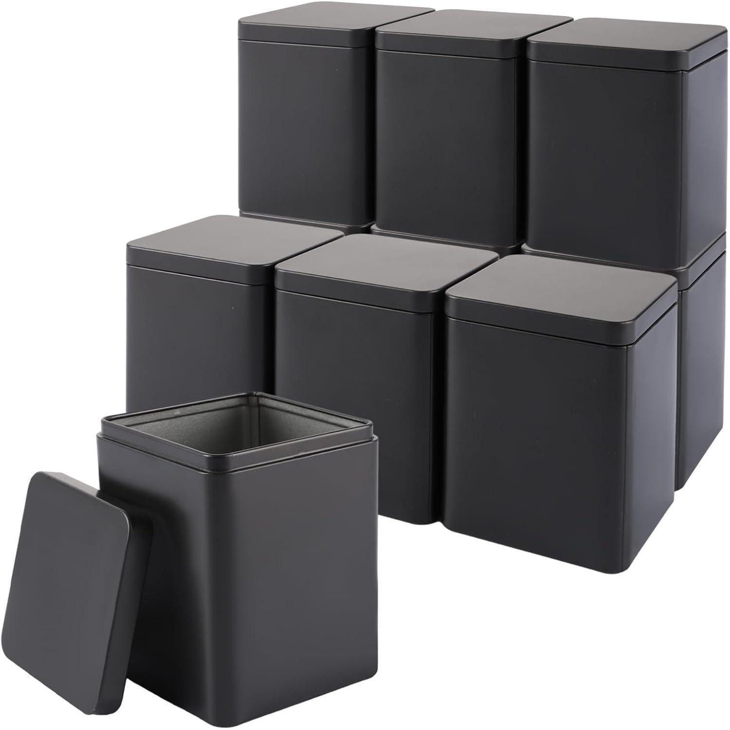LuxusKollektion Teedose 10-teilige klassische Teedosen für losen Tee, aromadicht aus, Metall