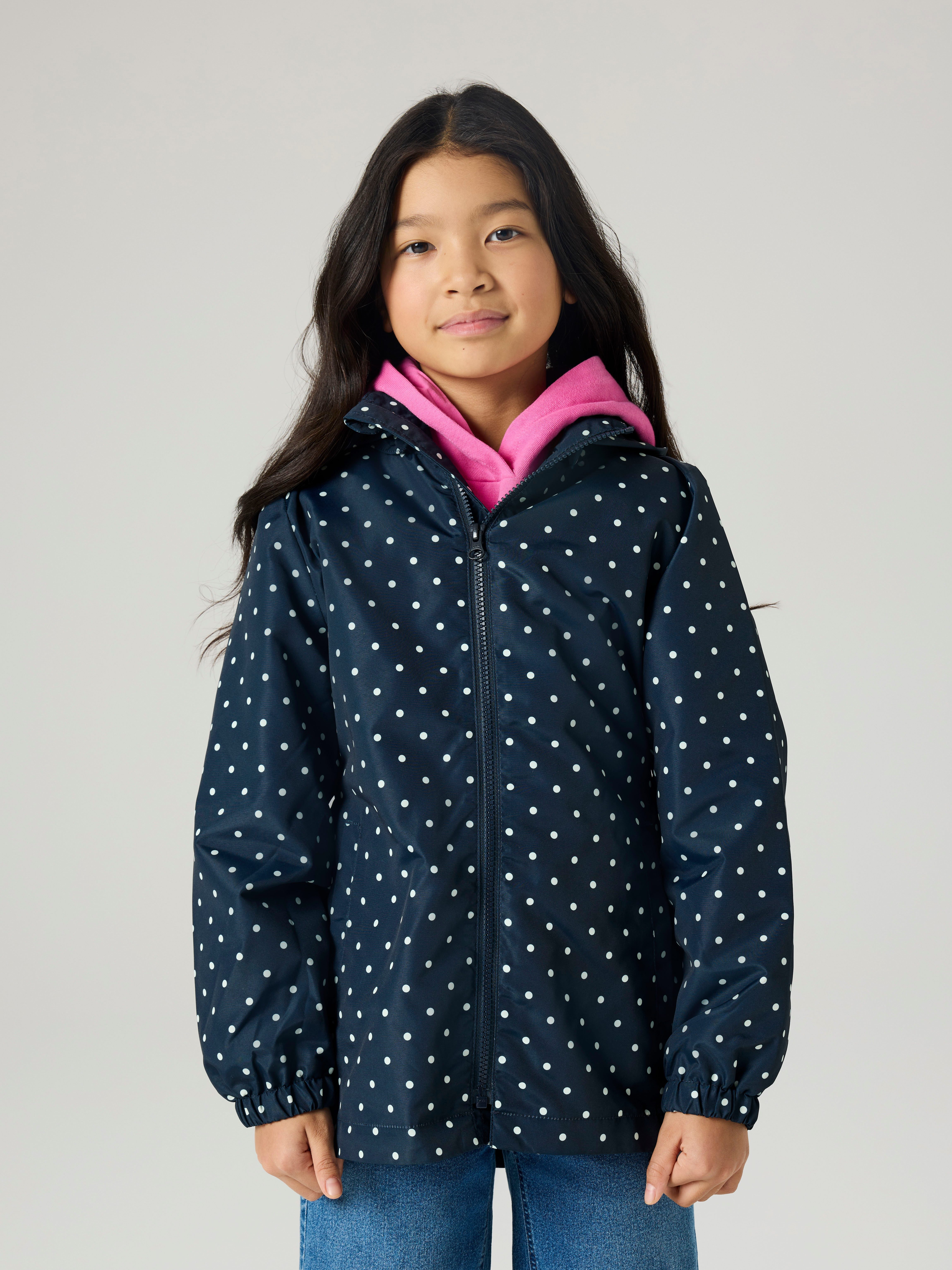 Name It Outdoorjacke NKFMAXI JACKET LI AOP reflektierende Details, wasserabweisend