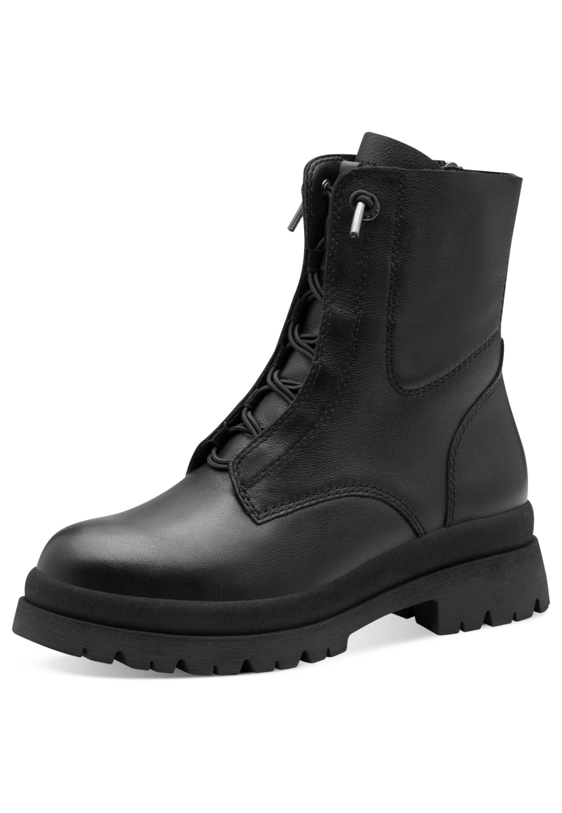 Tamaris 1-25253-45 003 Black Leather Stiefelette