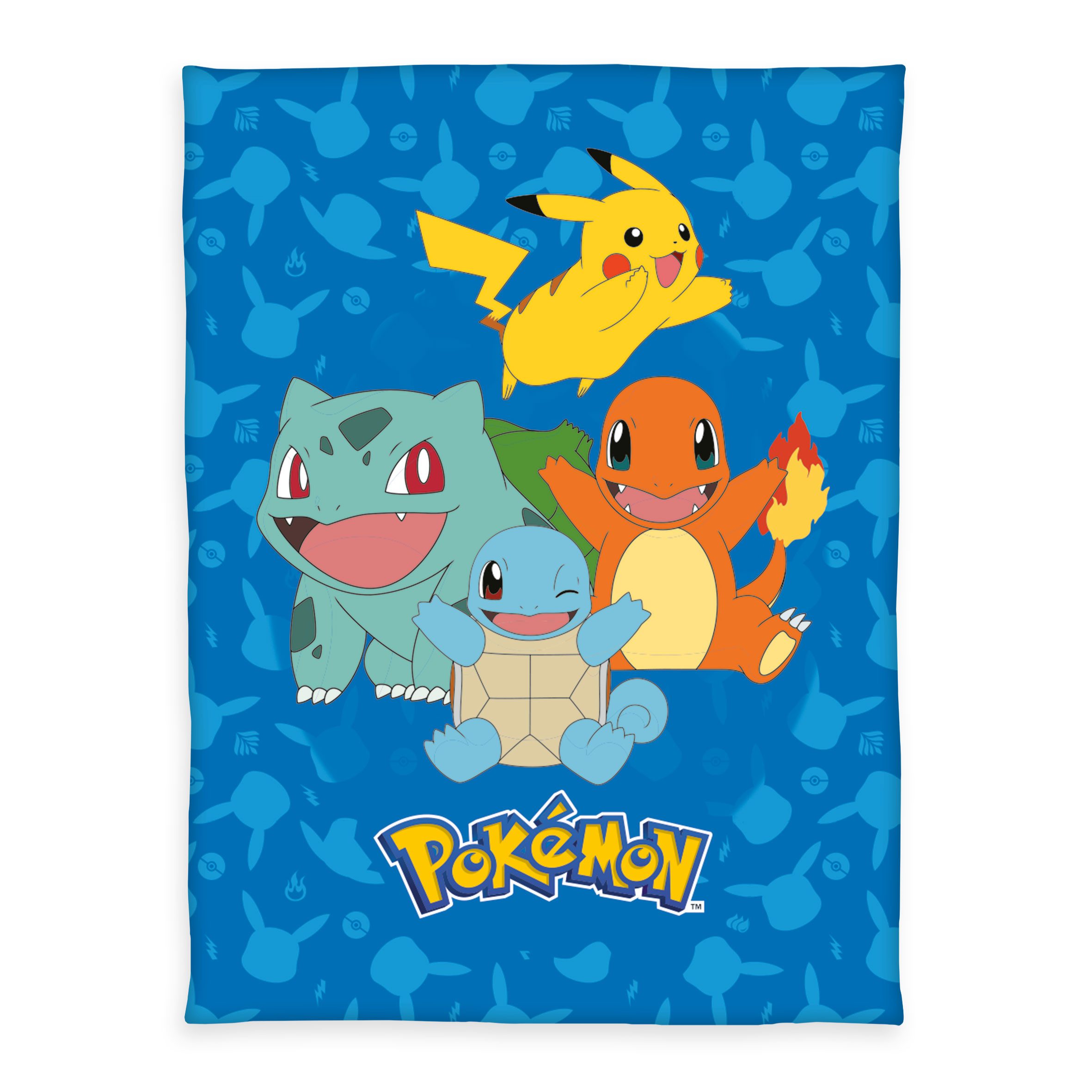 Babydecke Pokemon Fleecedecke Kuscheldecke Gr. 130x160 cm gesäumt, Herding, Kinder Kuscheldecke Babydecke