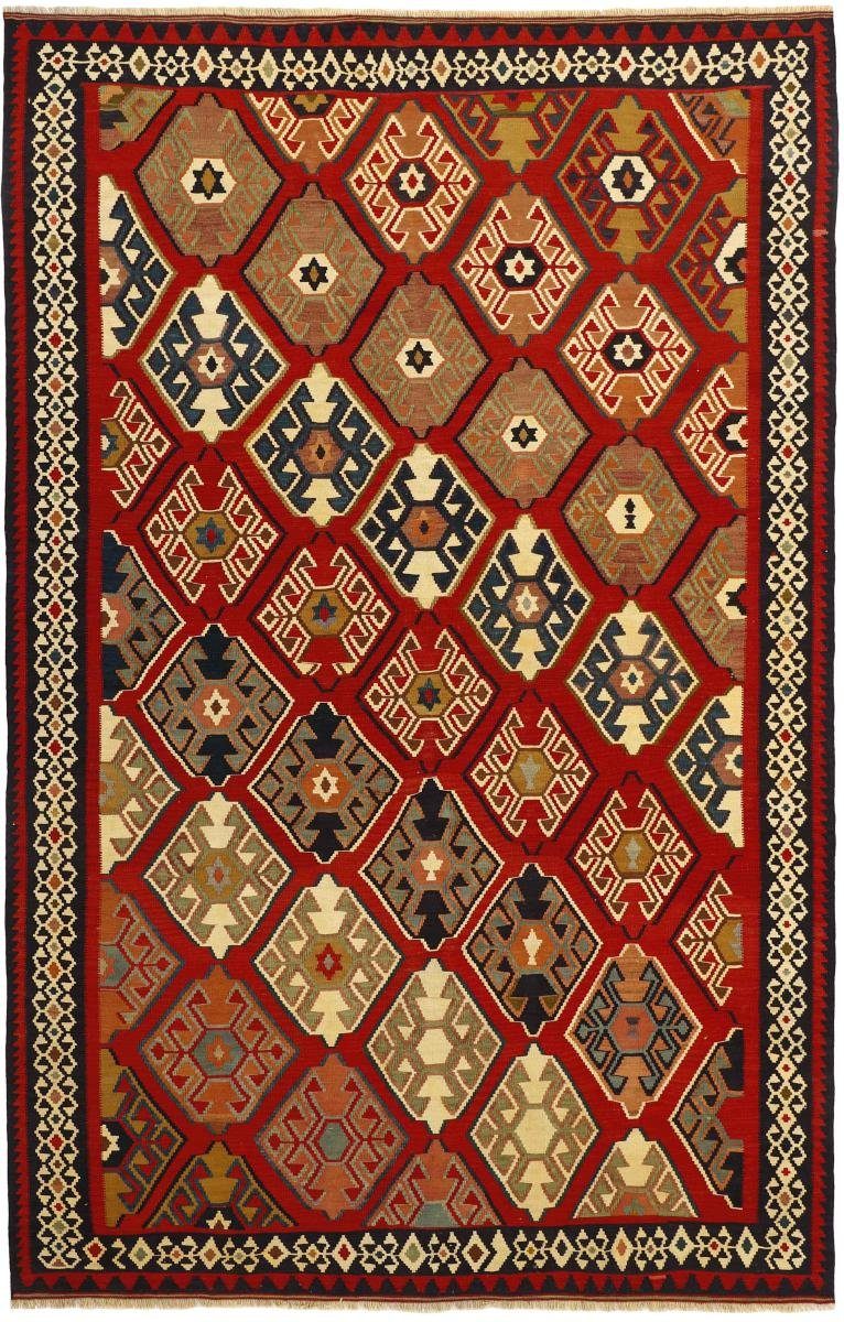 Orientteppich Kelim Fars Heritage 185x305 Handgewebter Orientteppich / Perserteppich, Nain Trading, rechteckig, Höhe: 4 mm