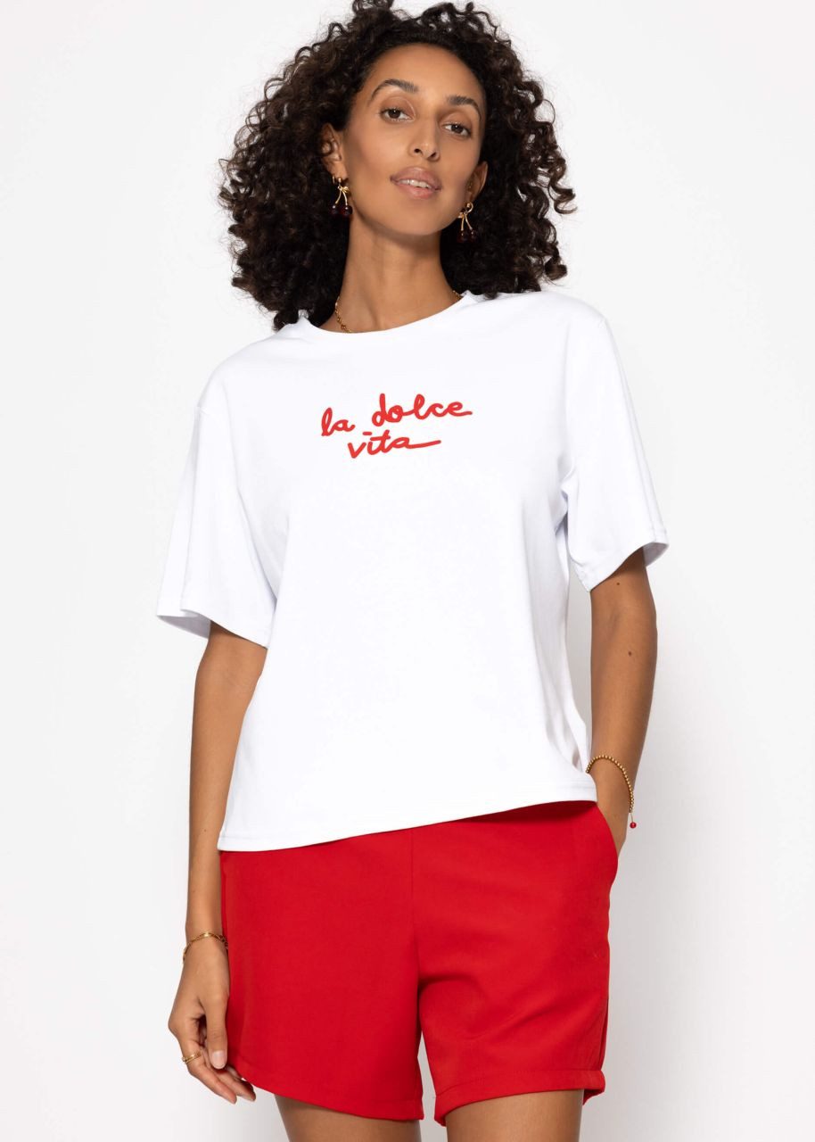 SASSYCLASSY T-Shirt T-Shirt mit LA DOLCE günstig online kaufen