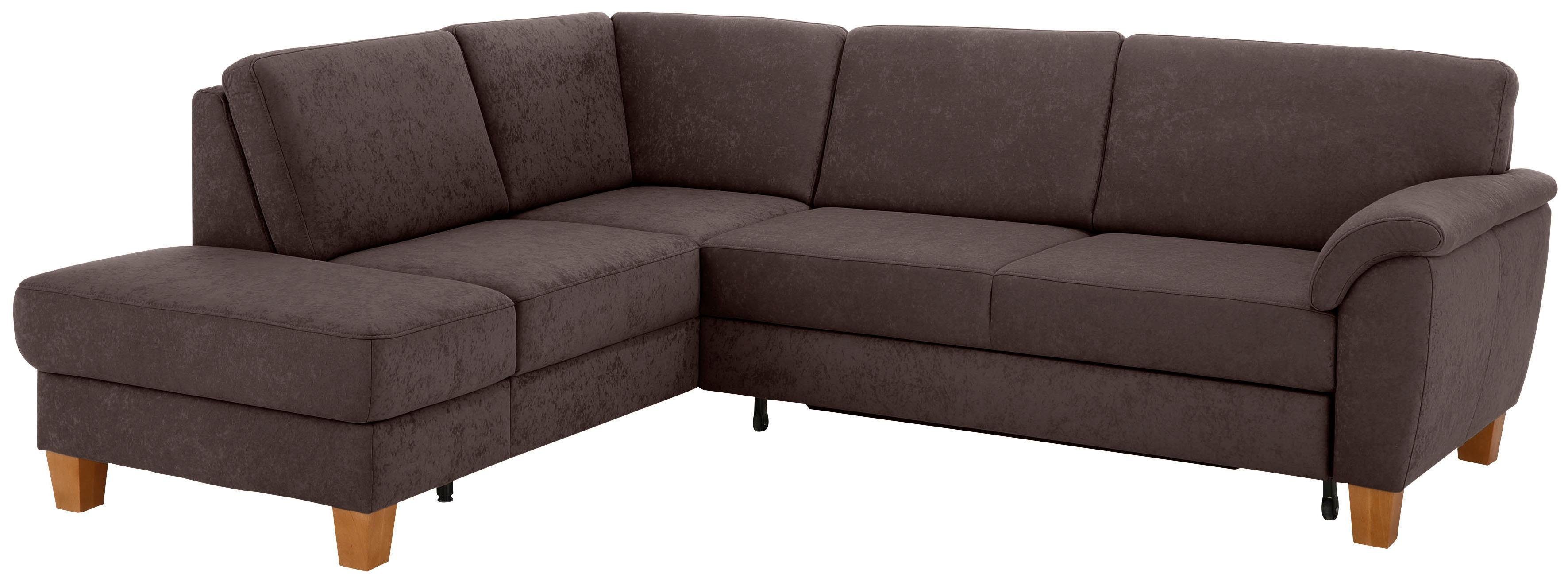 Home affaire Ecksofa "Alta L-Form" mit Federkern und Kontrastnaht, Füße Buc günstig online kaufen