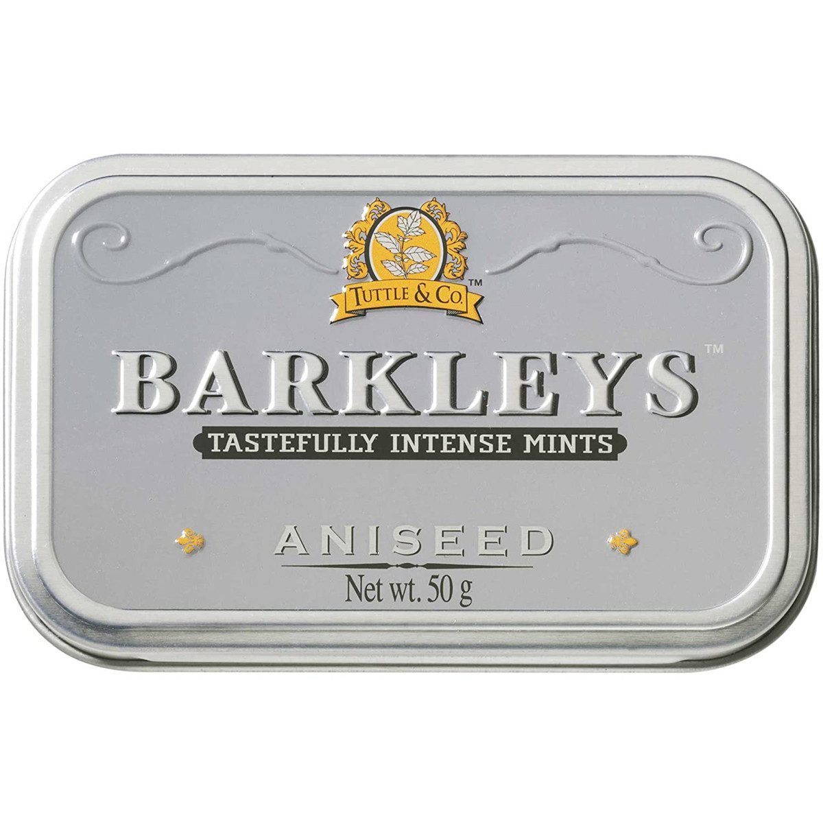 BARKLEYS Süßigkeit, Barkleys Aniseed Pastillen mit Anis Geschmack in einer Metalldose 50g