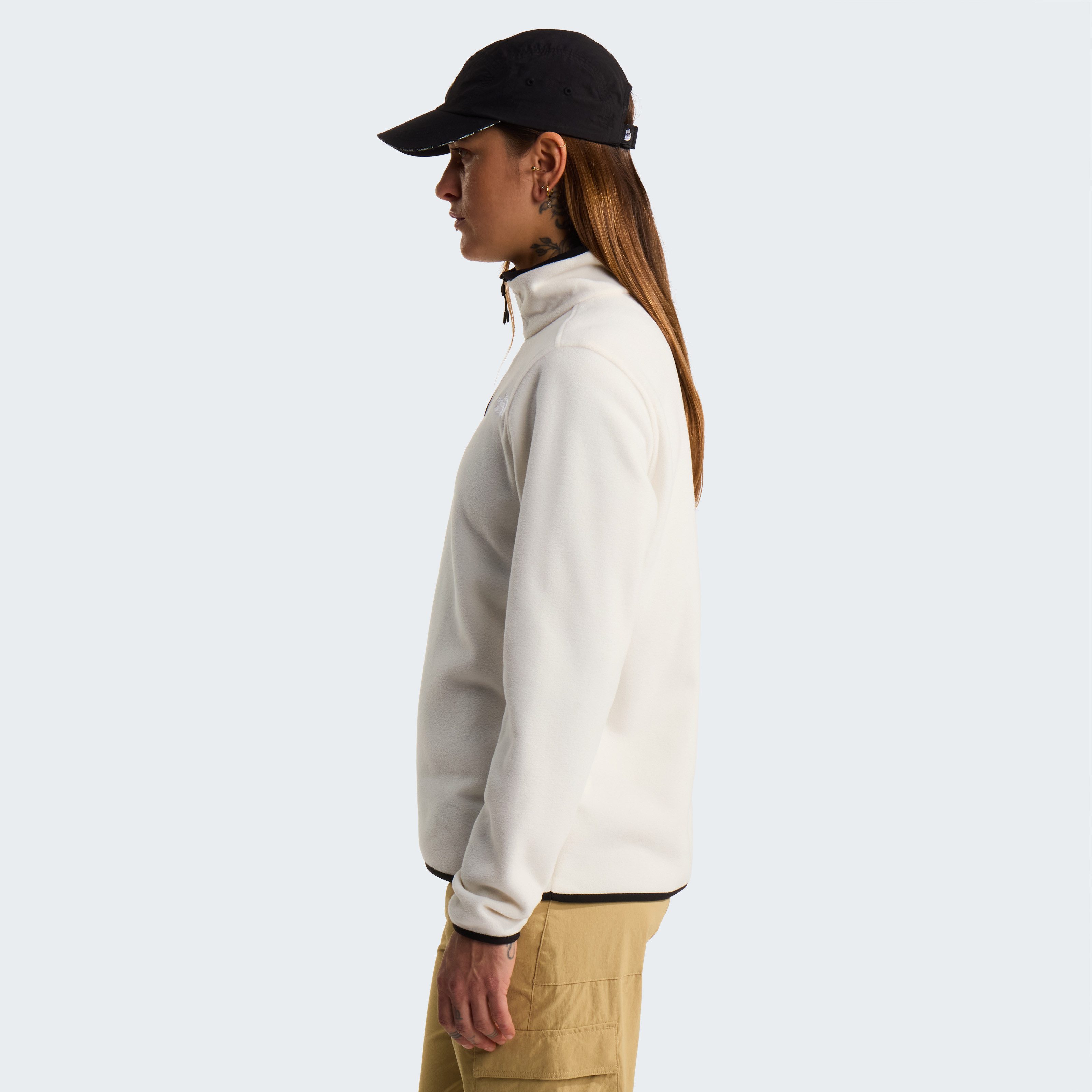 The North Face Fleecepullover W GLACIER FLEECE 1/4 ZIP JACKET Halfzip aus Polyester, mit 1/4 Reißverschluss