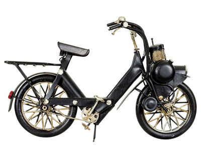 Aubaho Modellmotorrad Modell Fahrrad Mofa Mofamodell Moped Nostalgie Blech Metall Antik-Stil