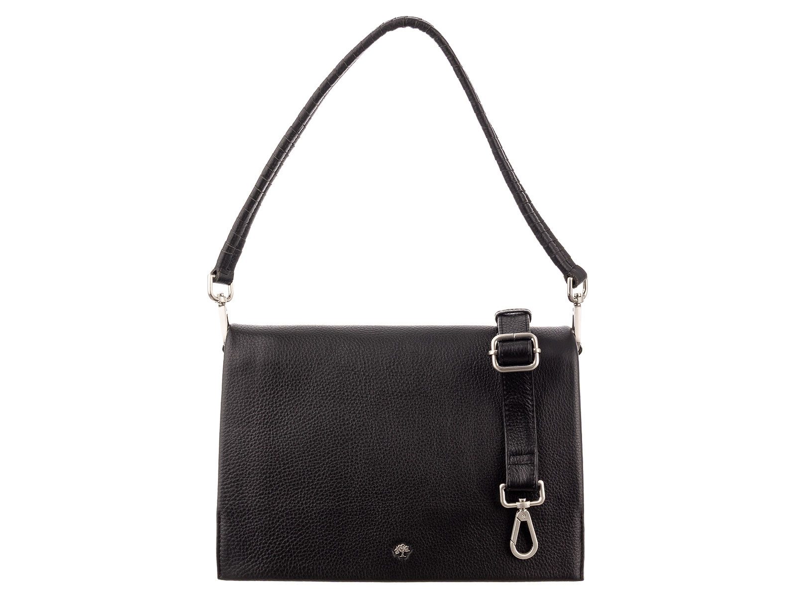 Prato Umhängetasche Umhängetasche H141-P Handtasche (Stück, 1-tlg., 1), Rindleder