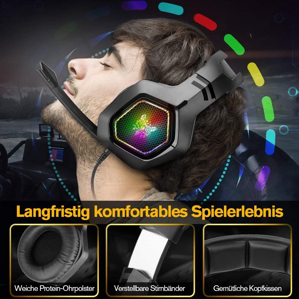 one, Laptop Mac Xbox PS4, PC Tablet) Headset Bothergu für (Gaming Gaming-Headset Handy
