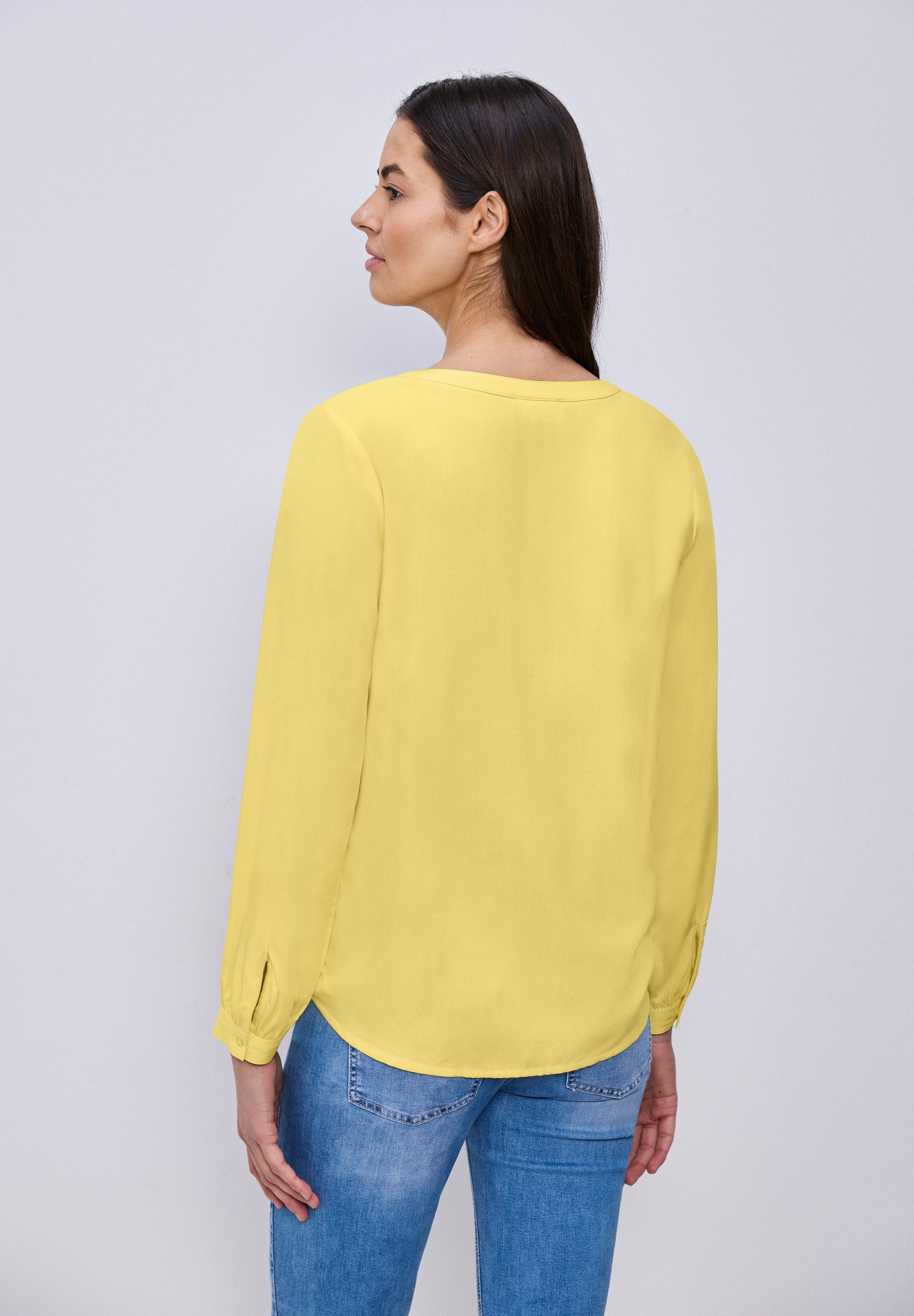 STREET ONE Langarmbluse Tunika mit Splitneck