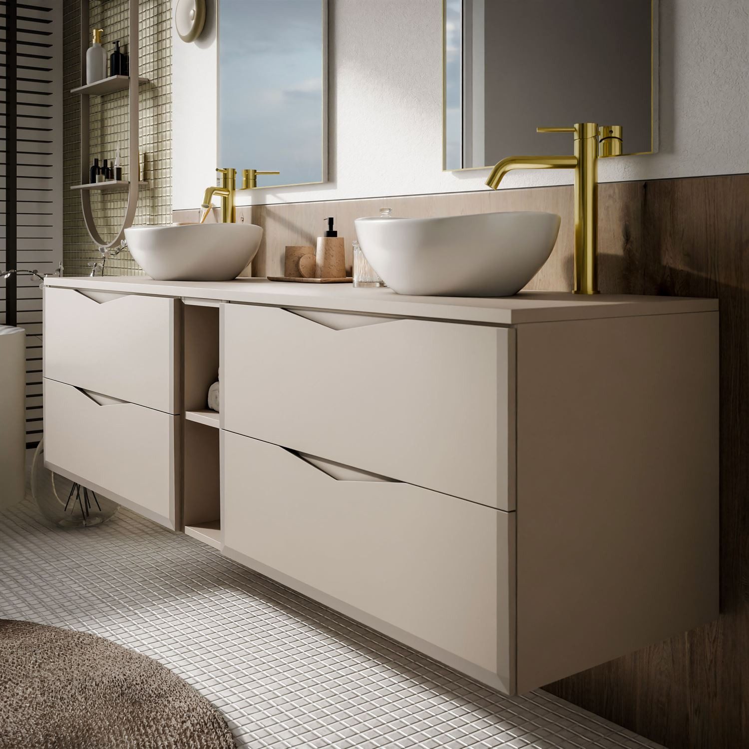 Lookway Badmöbel-Set MIRA III 140 cm, 140x50x46 cm – Bild 5 von 5