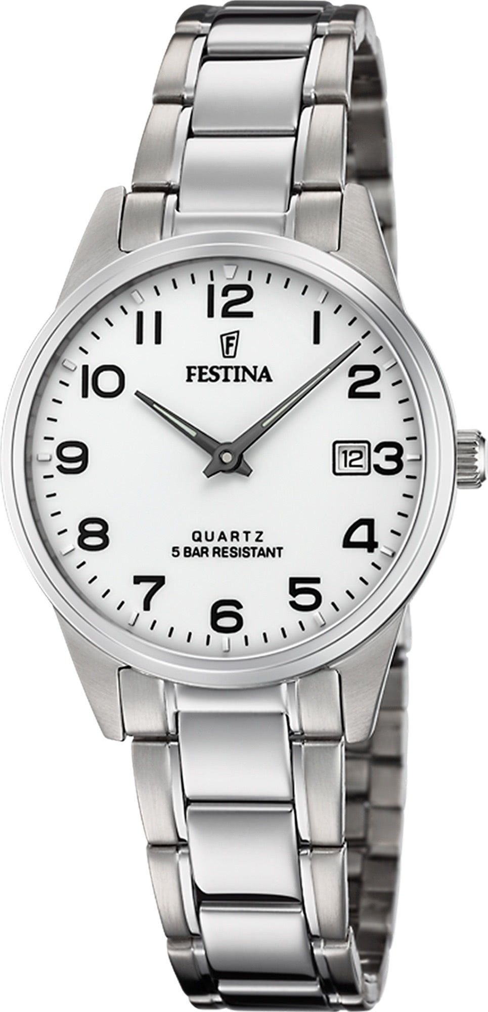 Quarzuhr Festina Damen Uhr F20509/1 Edelstahlband