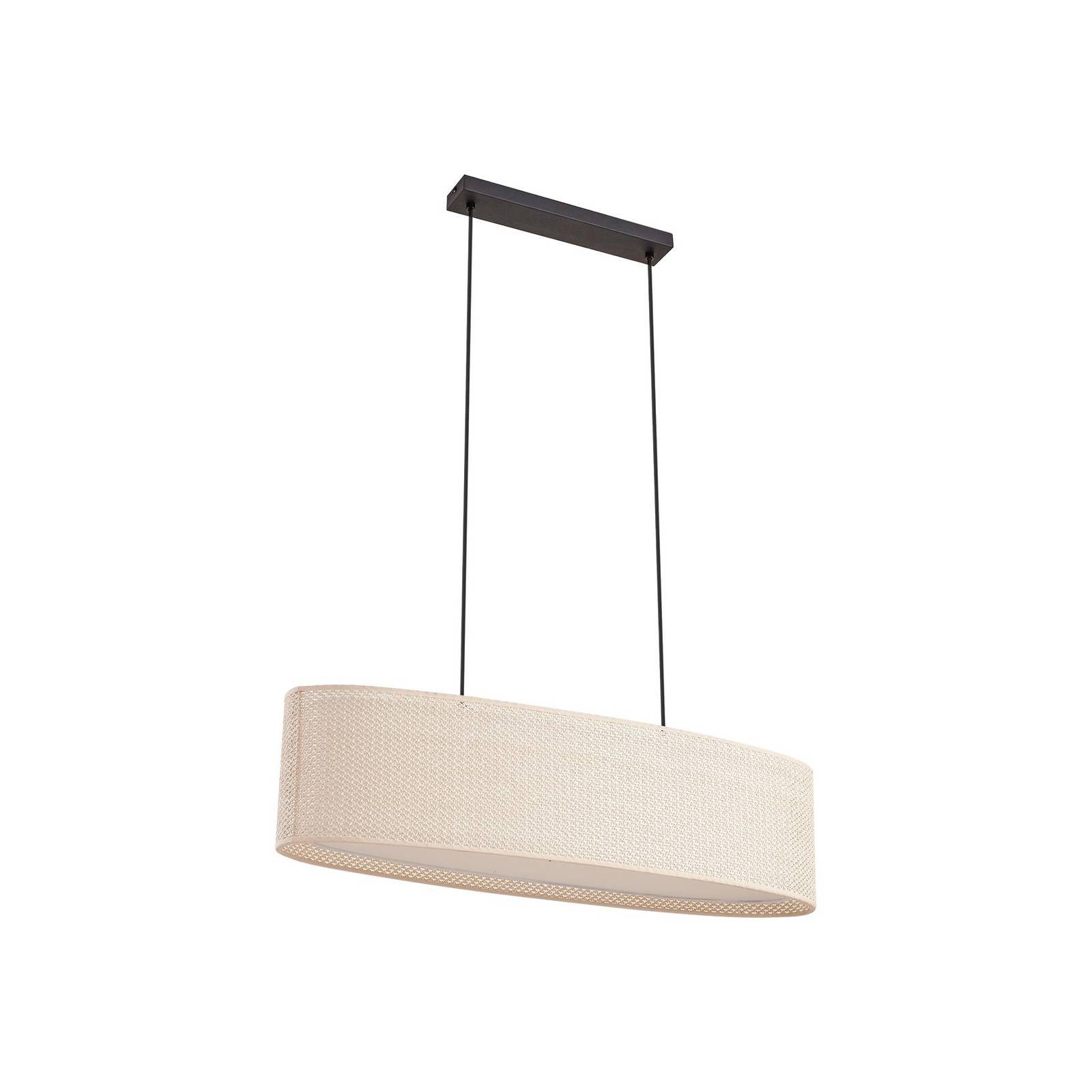 Lindby Hängeleuchte Soula, Kunststoff Creme IP20, 2 x 15 W LED