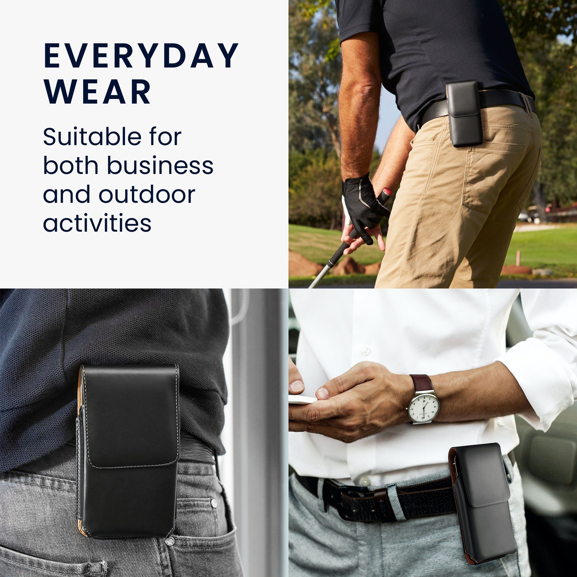 kwmobile Etui Gürteltasche Hülle für Handys mit Gürtelclip, 17,2 x 8 cm Kun günstig online kaufen