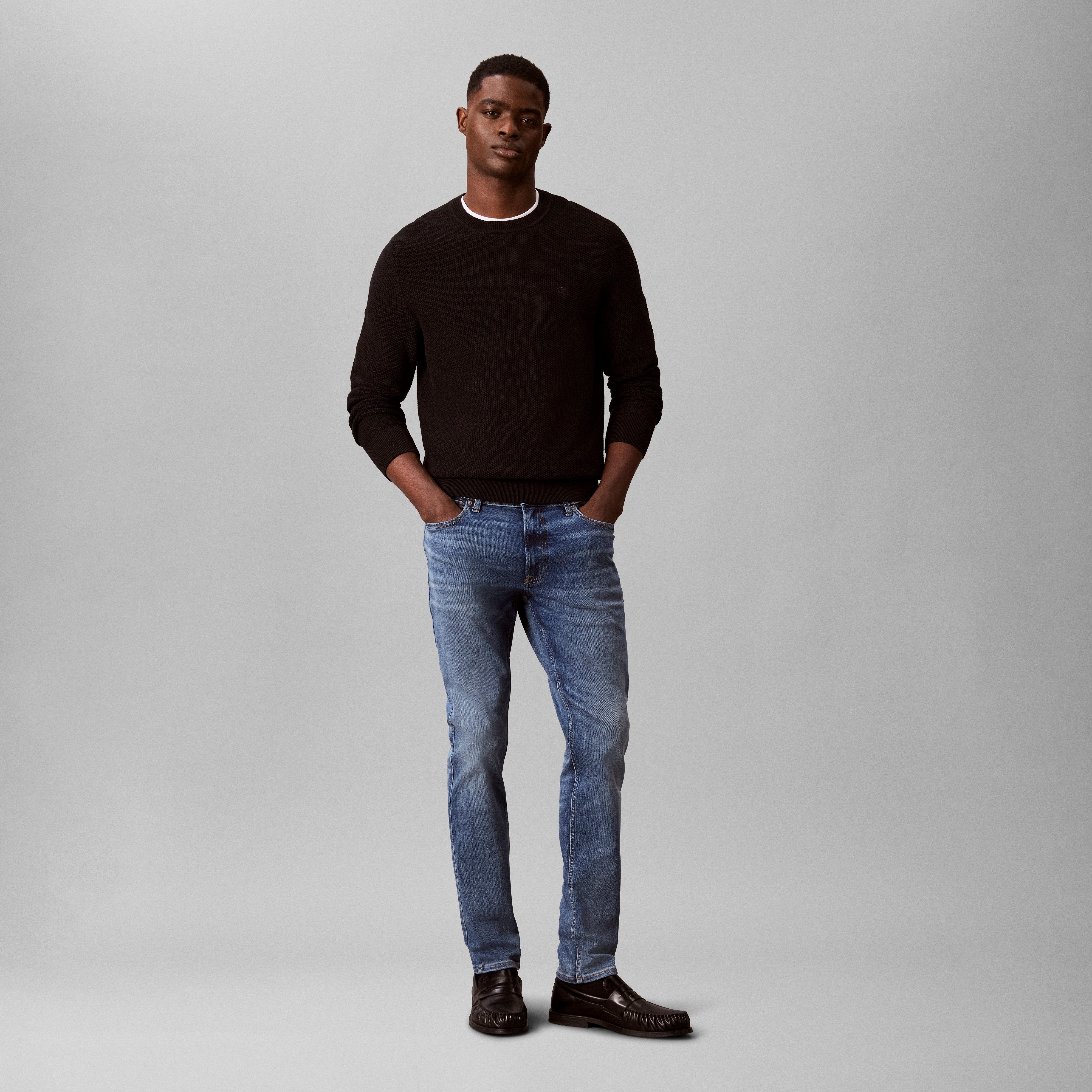 Calvin Klein Jeans Skinny-fit-Jeans mit Leder-Badge – Bild 2 von 5