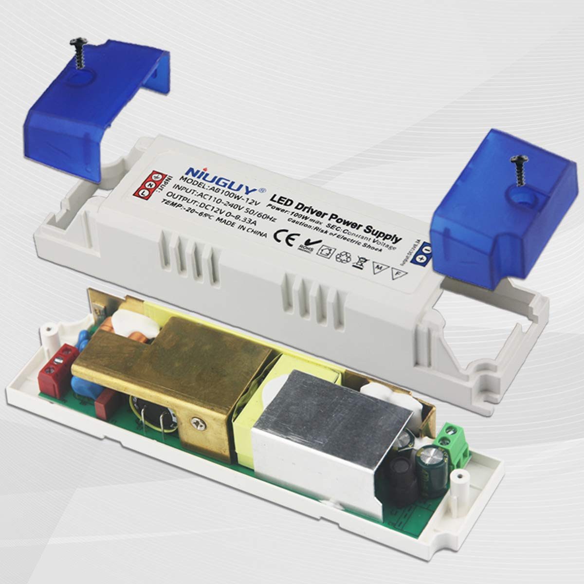 YI LED-Transformator 240V AC / 12V DC LED Trafo LED Trafo
