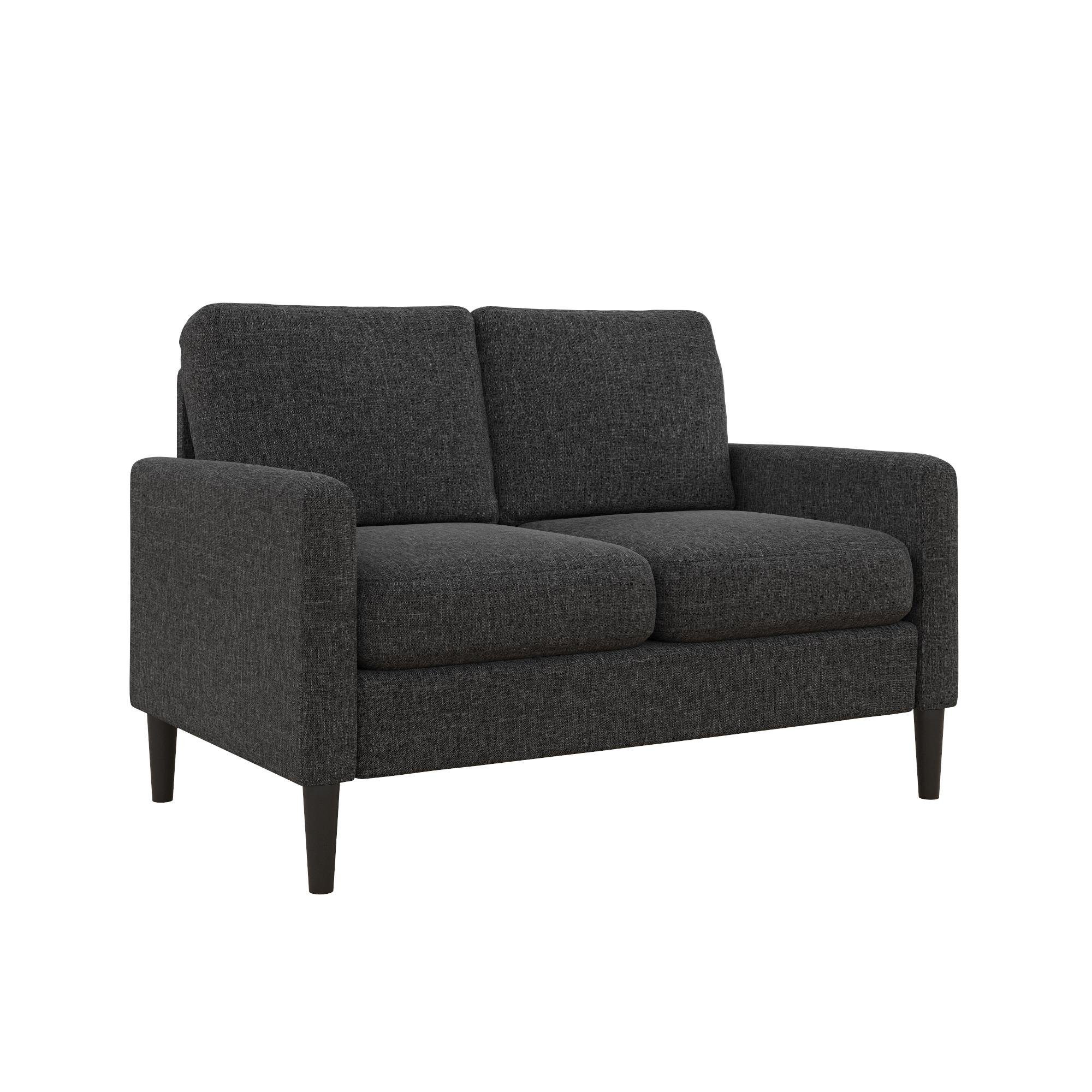 loft24 Sofa Kaci, 2-Sitzer Couch, Stoffbezug, Breite 145 cm grau