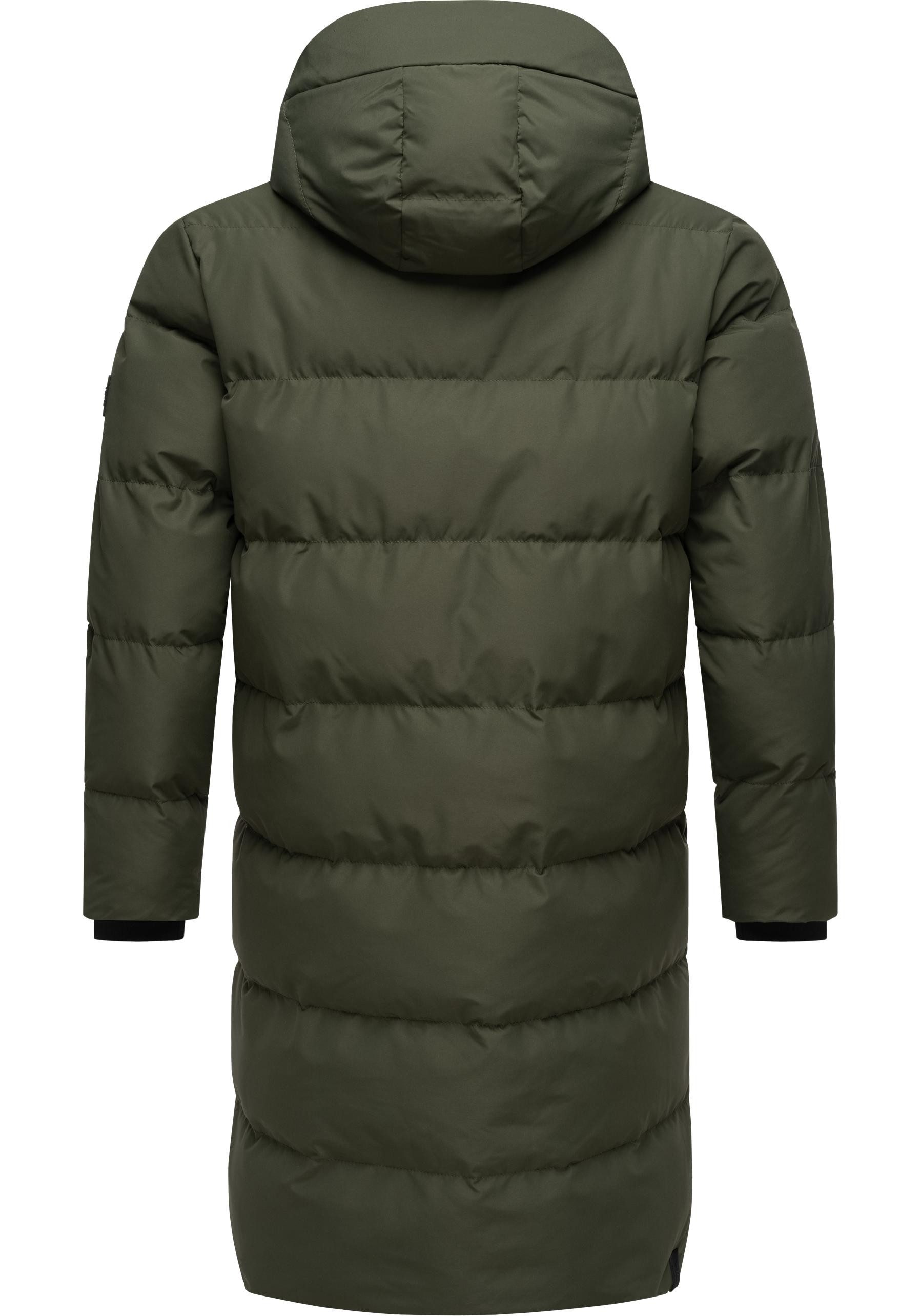 Ragwear Steppmantel Nordwey Wasserdichter Herren Wintermantel mit verstellbarer Kapuze