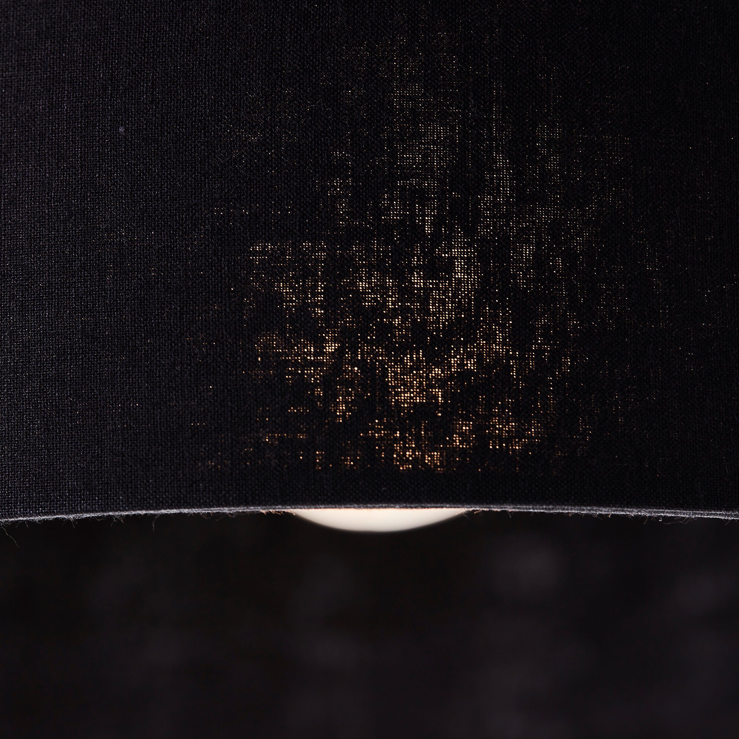 Metall/Textil schwarz gebürstet matt/messing Tischleuchte matt/messing Tischleuchte Tischleuchte gebürstet, Brilliant schwarz 52cm Annice Annice 52cm