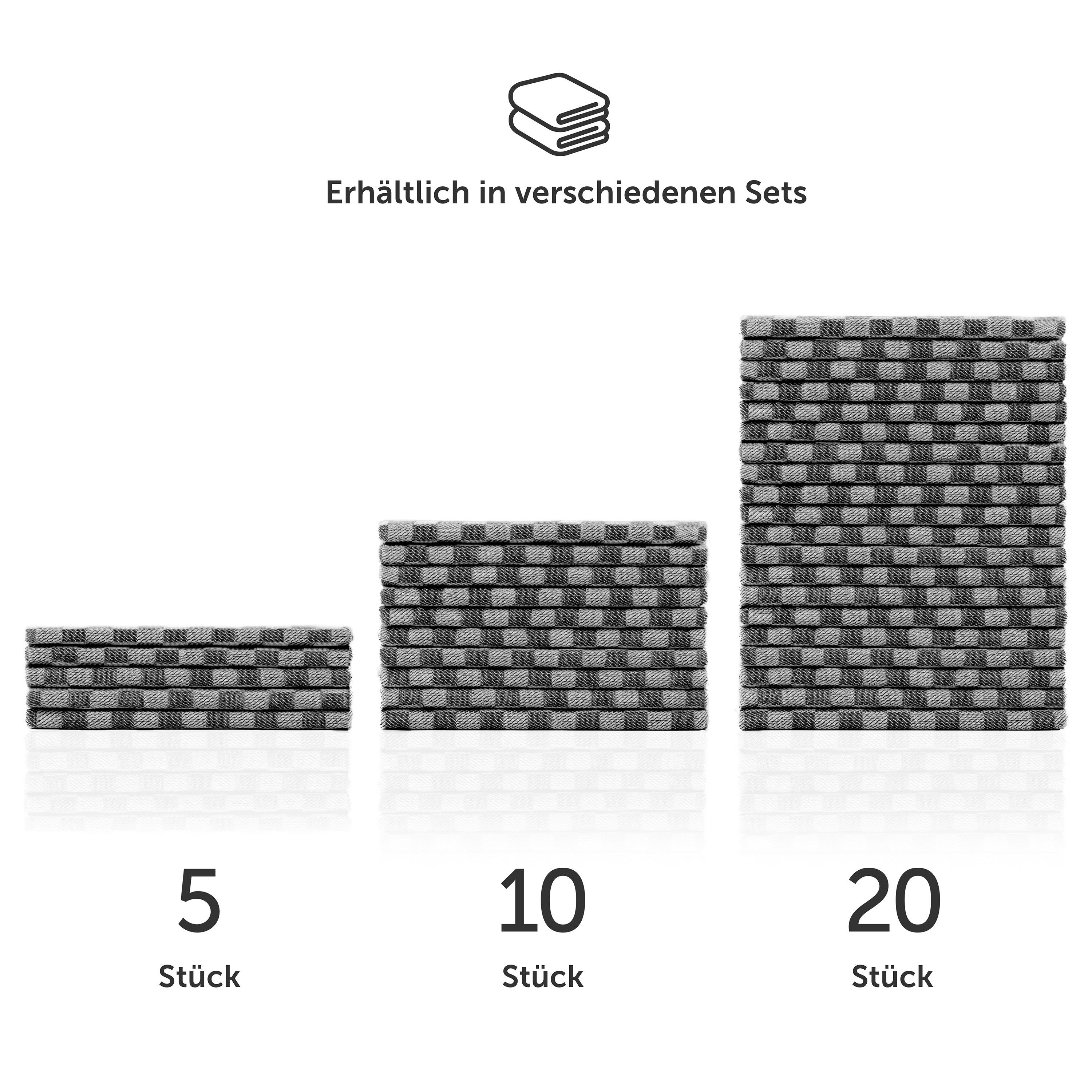 Blumtal Geschirrtuch Premium Geschirrhandtücher in 50 x 70 cm, (Set, 10-tlg., 5, 10 oder 20 Geschirrtücher), 100% Baumwolle, Oeko-TEX® Zertifiziert – Bild 4 von 5