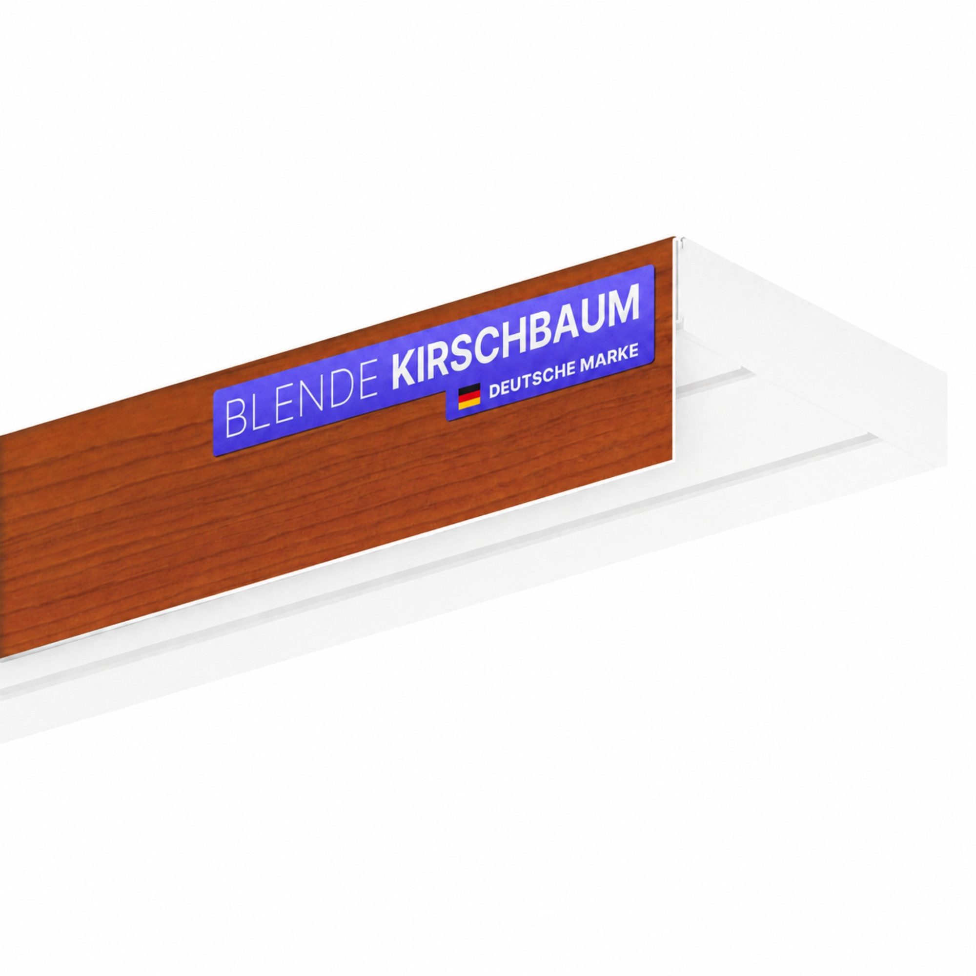 Bestlivings Gardinenschiene Blende für eine saubere Fensteroptik, geklemmt, Kunststoff, viele Farben & Holzoptiken, 5cm hoch, robust und flexibel, kürzbar