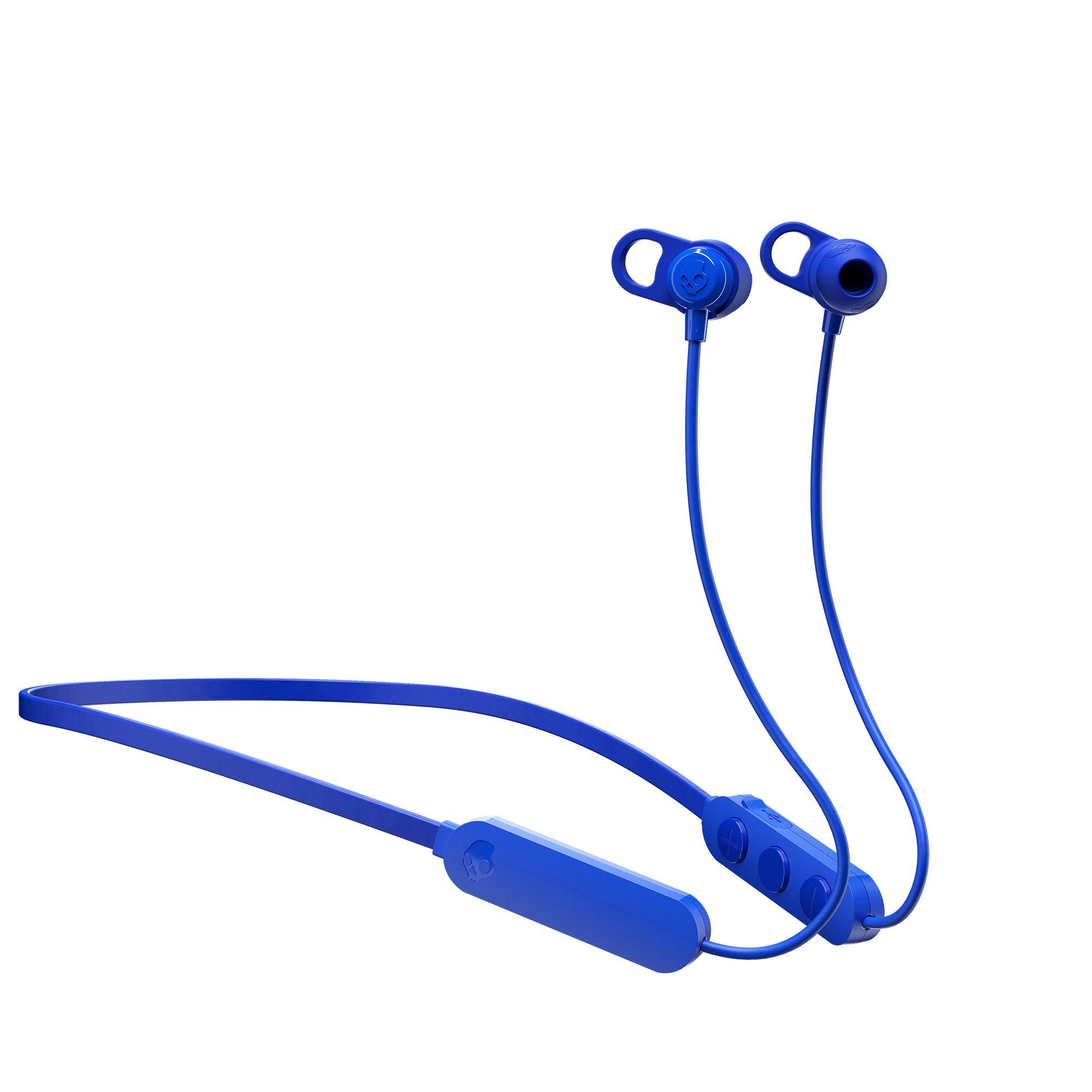 Skullcandy Headset JIB+ IN-EAR BT Wireless Bleached Blue wireless In-Ear-Kopfhörer (Leichtes Wireless Headset mit Bluetooth-Technologie!, Reichweite bis zu 10 Meter!, Aufladbarer Akku ermöglicht bis zu 6 Stunden Musikgenuss!, Weiche Flex-Collar Kabelführung!, Spritzwassergeschützt!, Keine, Wireless) blau ; schwarz