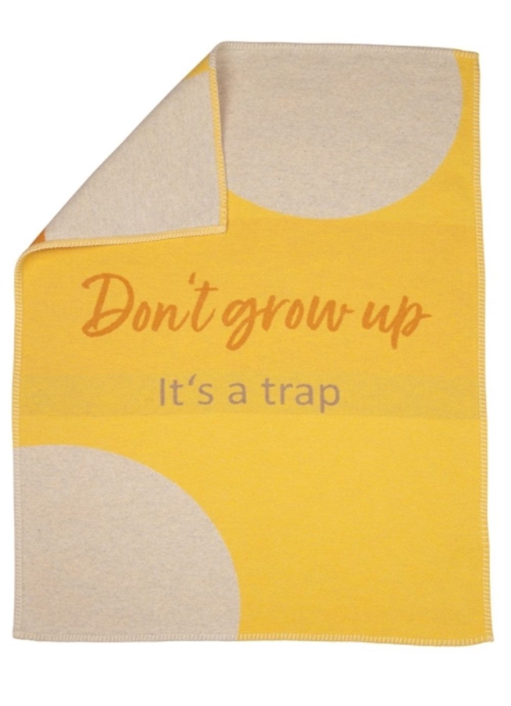 Babydecke Lili 'Don't grow up' 70 x 90 cm, DAVID FUSSENEGGER