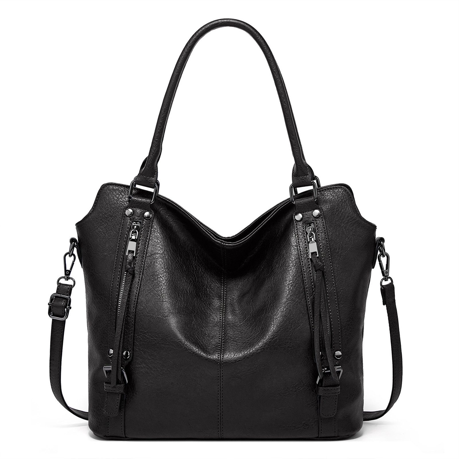 Umhängetasche Henkeltasche Damen Handtasche Shopper Leder Umhängetasche