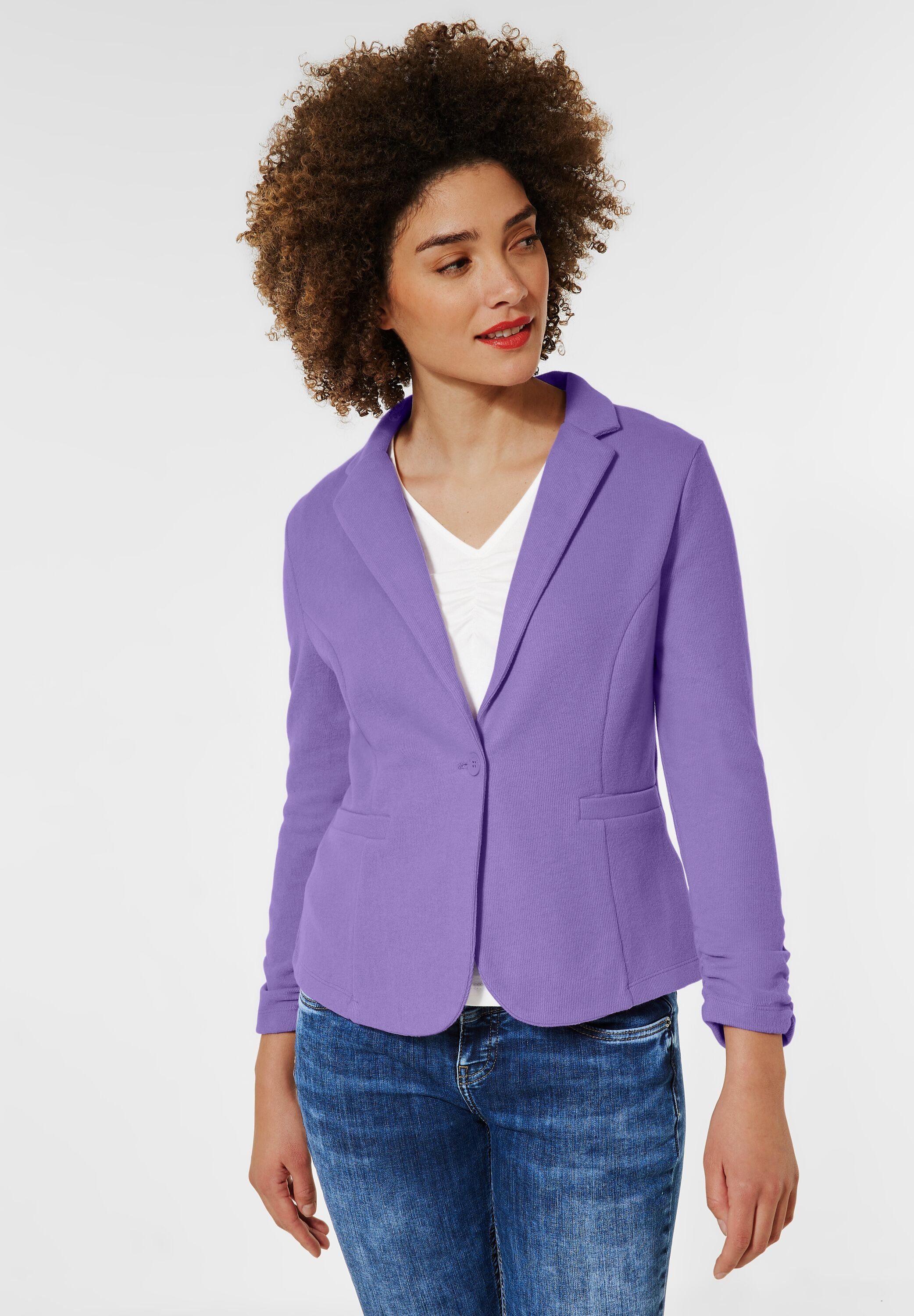 STREET ONE Kurzblazer in Unifarbe