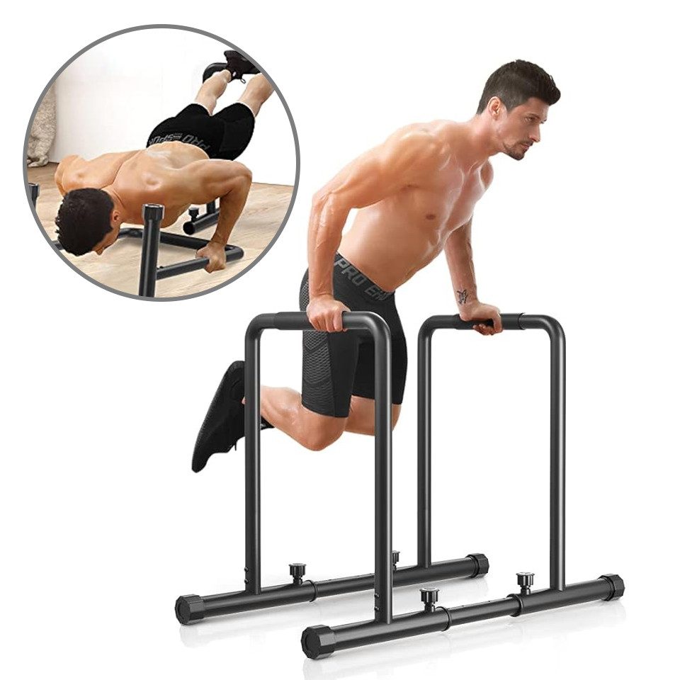 ToteBox Liegestützgriffe 500 kg Dip-Station, funktional, Fitness-Bar mit Sicherheitsanschluss