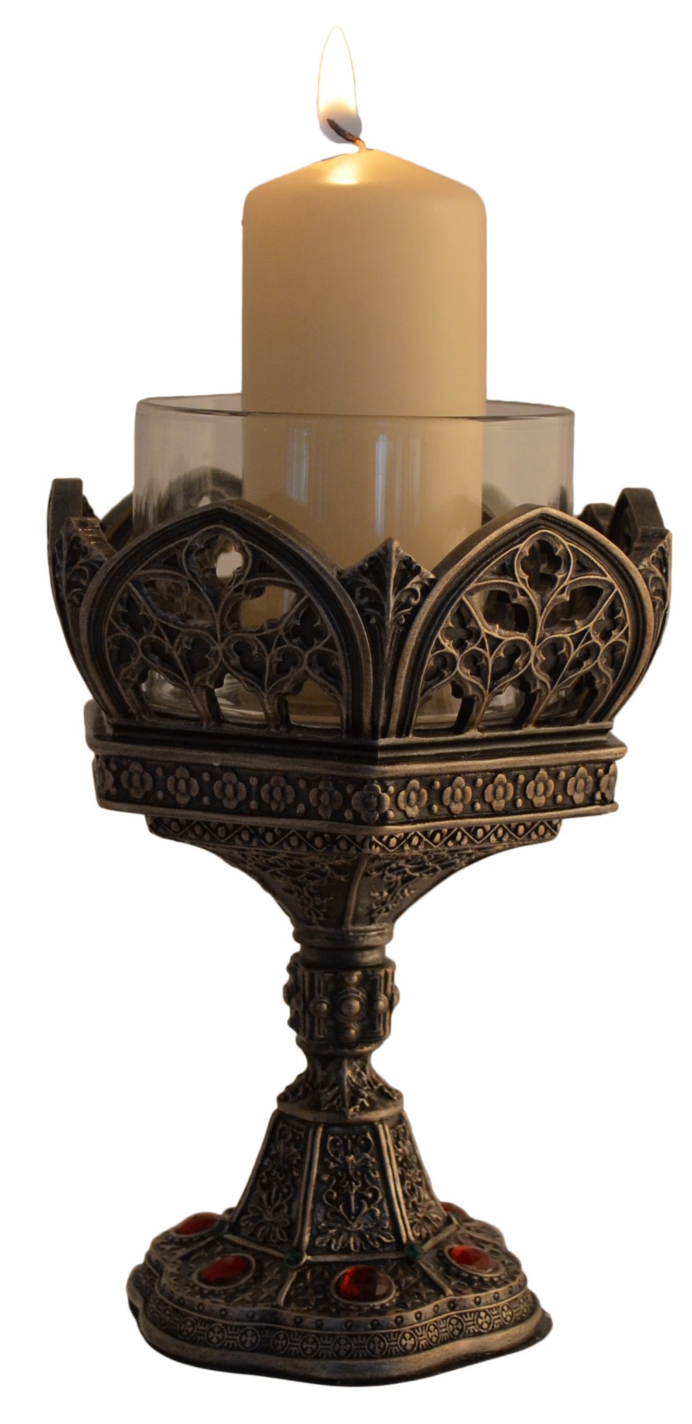 Gmbh wurden von Kerzenständer versilbert, by Veronese, in Details direct - ca. "Kathedrale" LxBxH 11x10x15cm Vogler Kerzenständer Sechseckform Hand