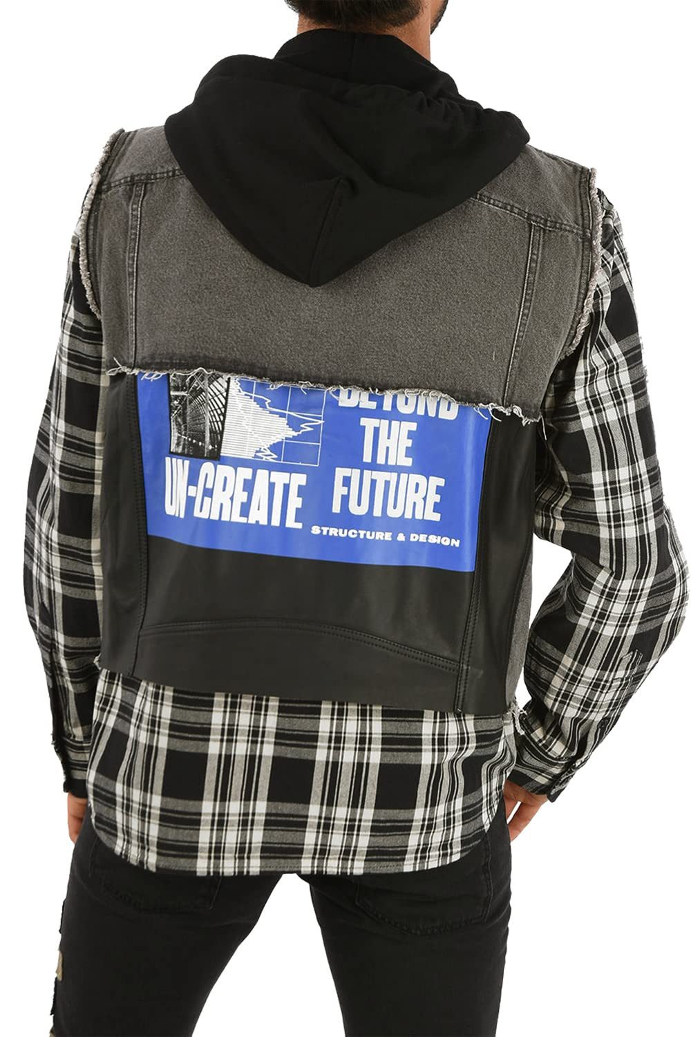 Diesel Jeansjacke Diesel Herren "J-Ruben Jacket" Kapuzenjacke