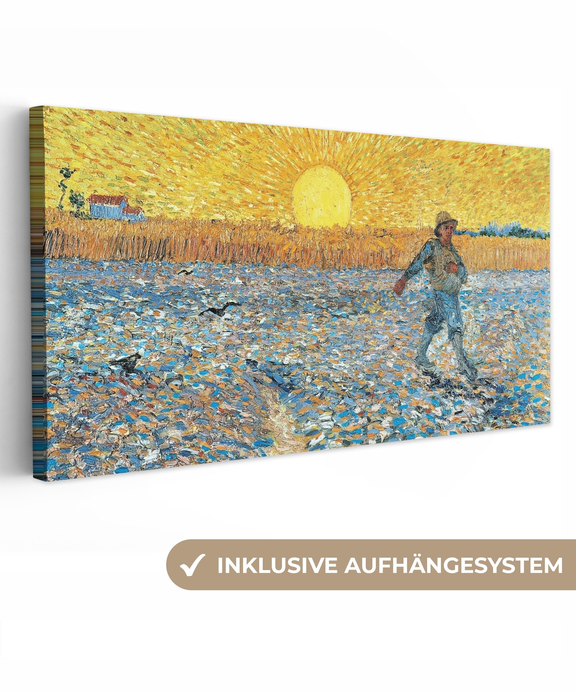 OneMillionCanvasses® Leinwandbild Panorama Der Sämann - Vincent van Gogh, F günstig online kaufen